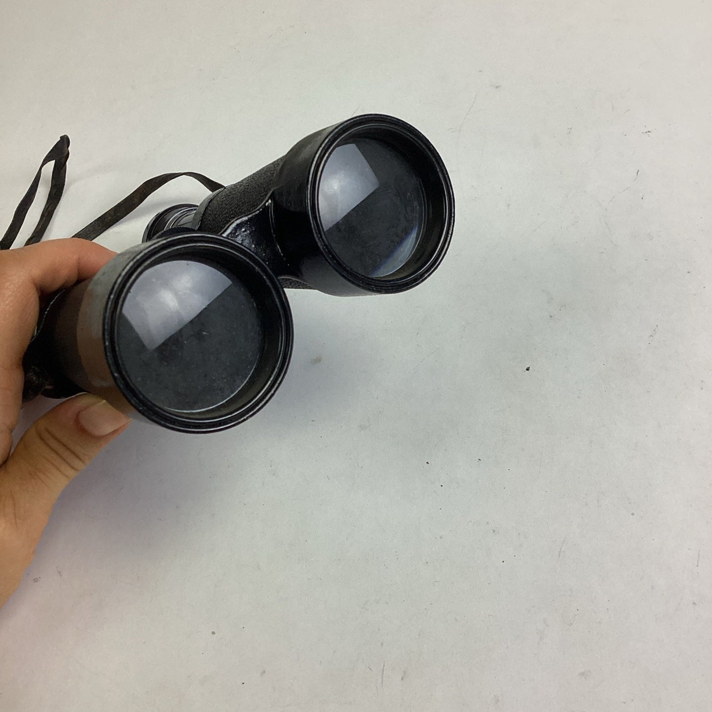 Vintage Black Binoculars With Strap