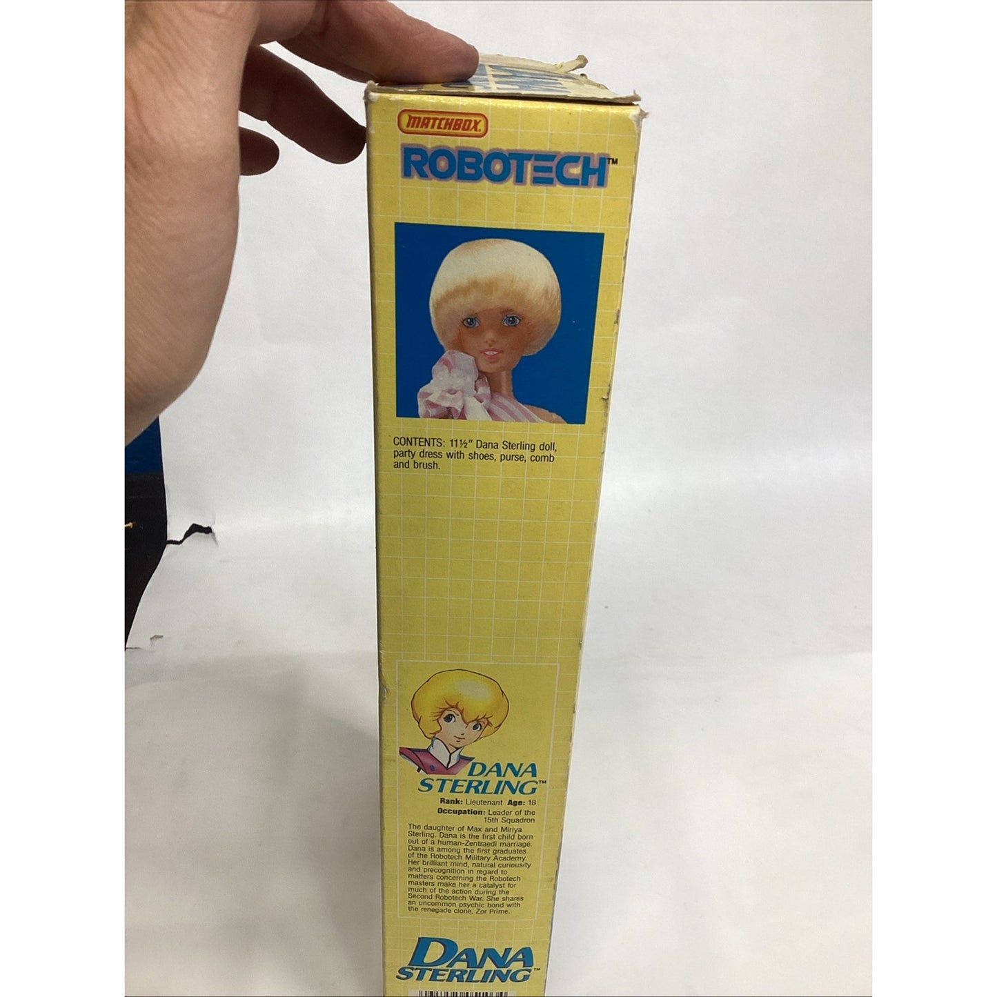 1985 NOS Robotech Matchbox DANA STERLING Pink Dress 11 ½” Action Figure Doll