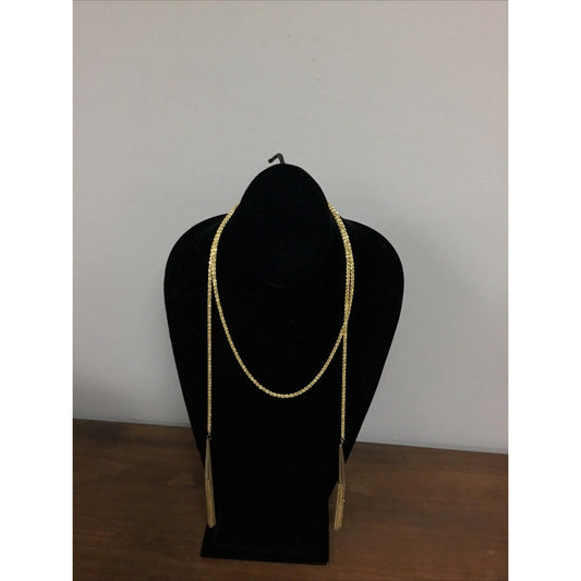 Vintage Gold Tone Single Strand Necklace