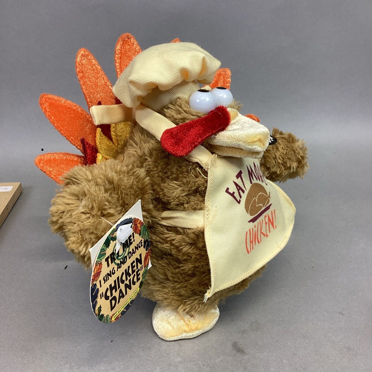 Lot Of 9 Turkey Thanksgiving Decor - Plaque, Shelf Sitter, 2 Puppets, 2 Plushes