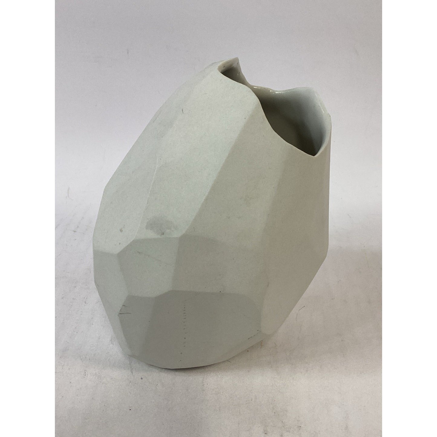 2004 Handmade Angled Vase - 6.75”H - By Daniel Wiseman