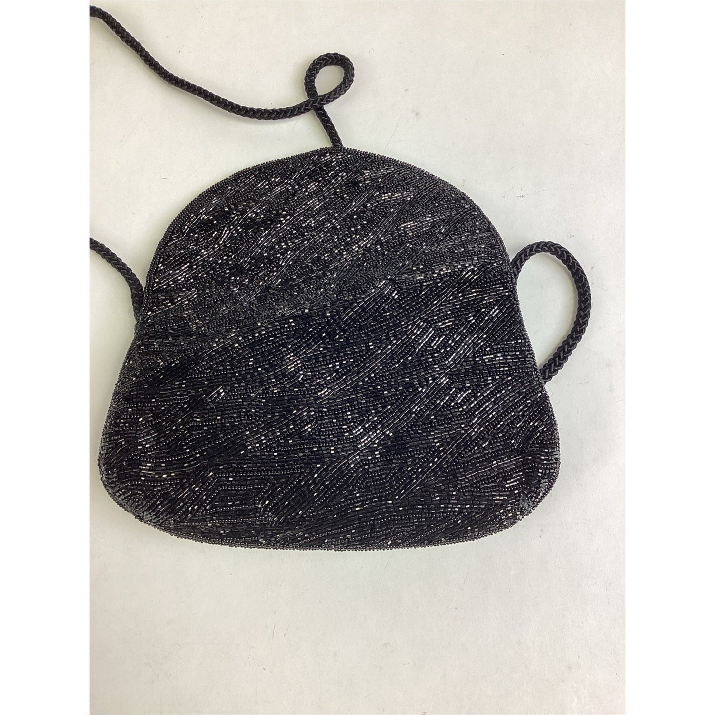 Vintage Jerome’s Black Beaded Purse Crossbody Bag - Made In Korea