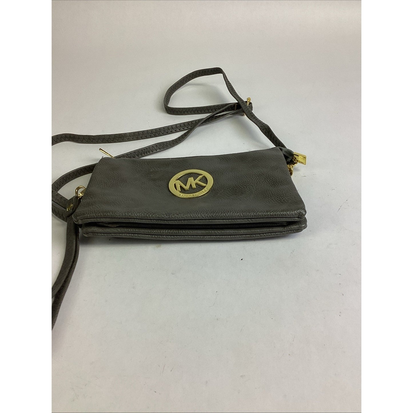 Michael Kors Gray Leather Purse Crossbody Bag