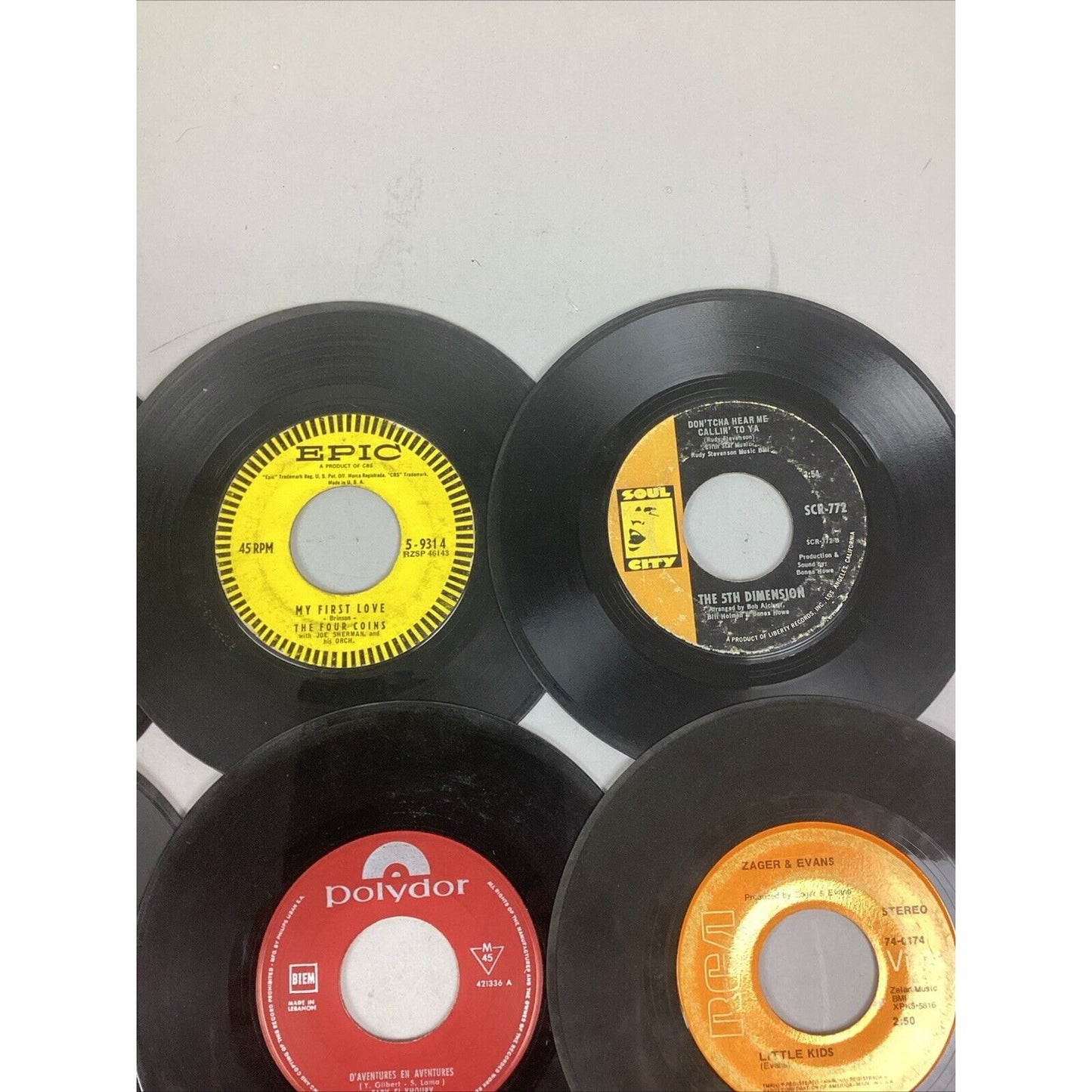 Lot Of 21 Vinyl 45’s Records - Booker T, Don Cavalieri, Siler Brothers, Claude K