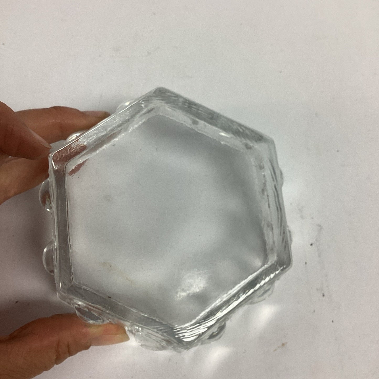 Vintage Glass Ashtray - 4.25x3.75”