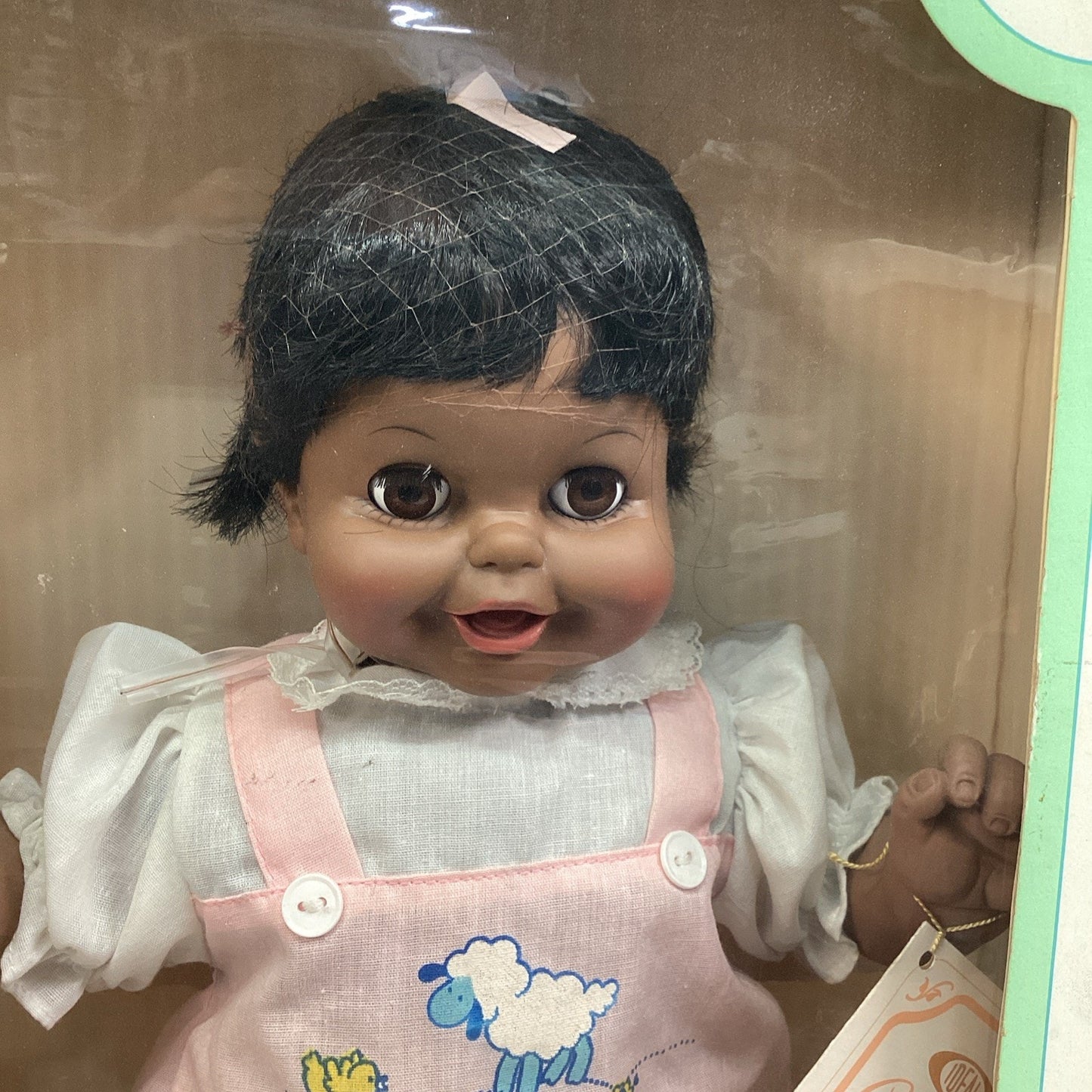 1982 - 16 inch Thumbelina Doll With Ma_Ma Voice - African American - NOS