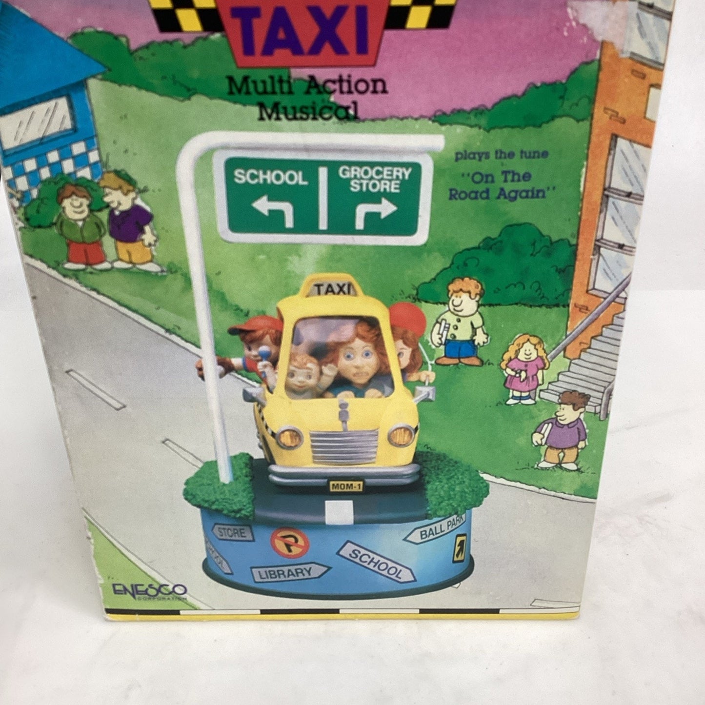 Enesco Mom's Taxi Multi Action Musical Music Box On The Road Again Rare