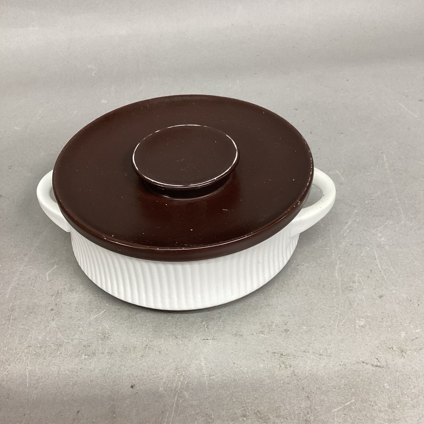 Vintage Thomas Flammfest Oven Casserole Dish with Brown Lid - Made In Germany