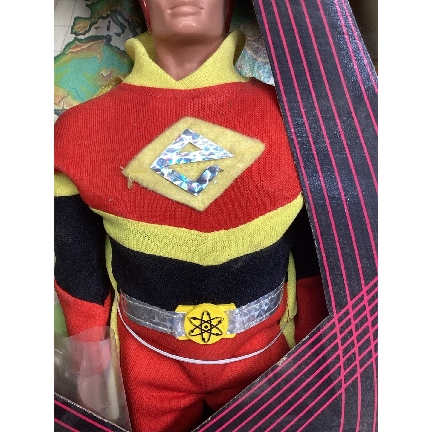 Vintage NOS 1977 Electroman Action Figure W/ Original Box - Box Is Damaged