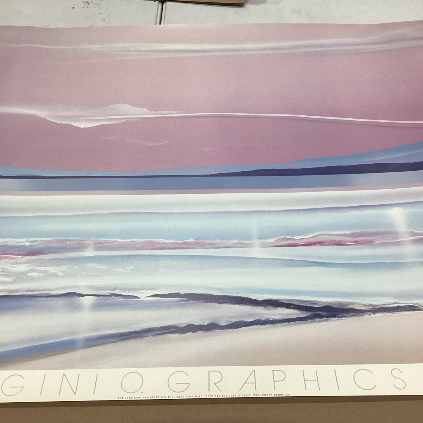 1988 Rom Art Creations - Primavera Litho Print - Claudio Ginio Graphics 58x38.5”