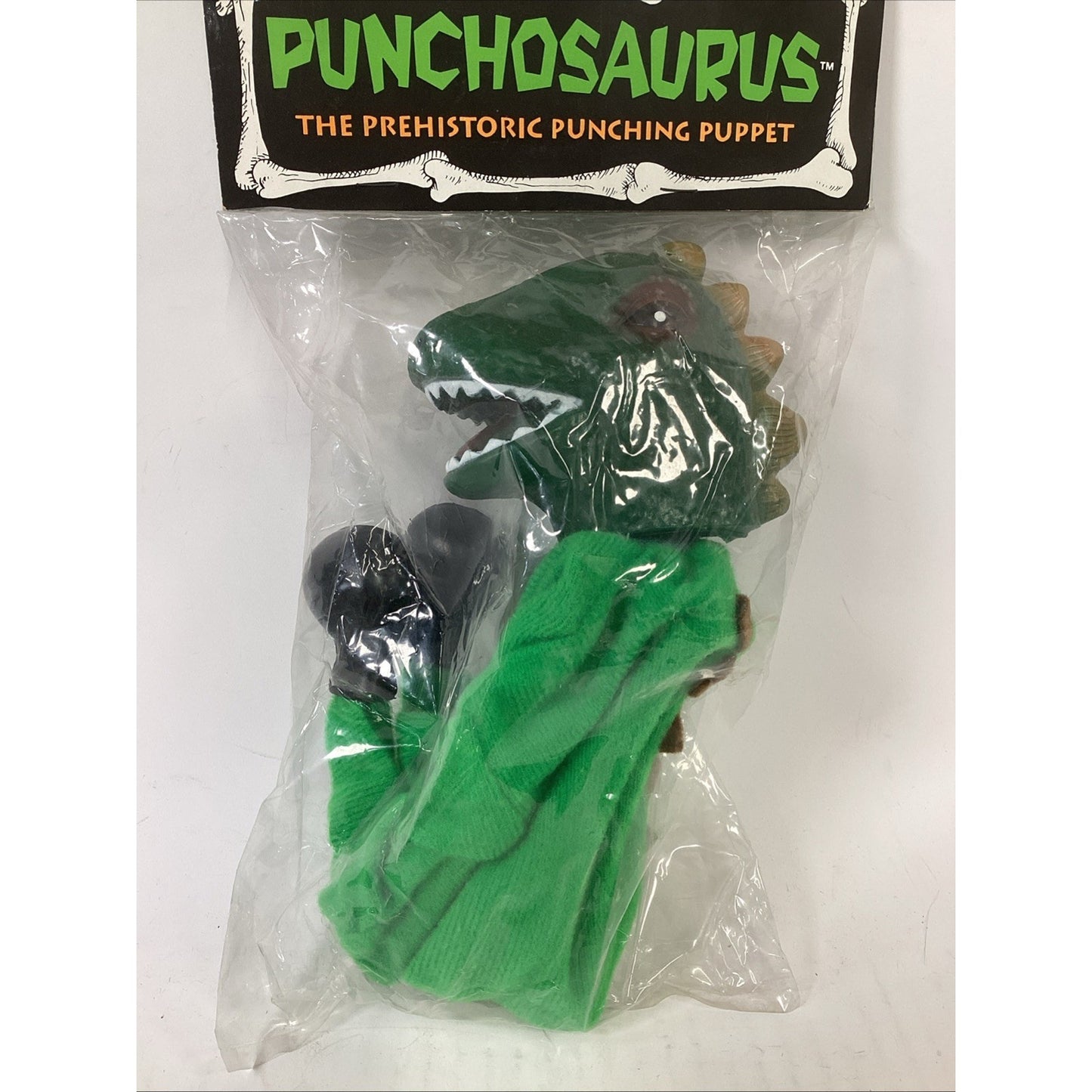 VTG NOS Rojus Boxing Punching Komodo Dragon Dinosaur Godzilla Lizard Puppet