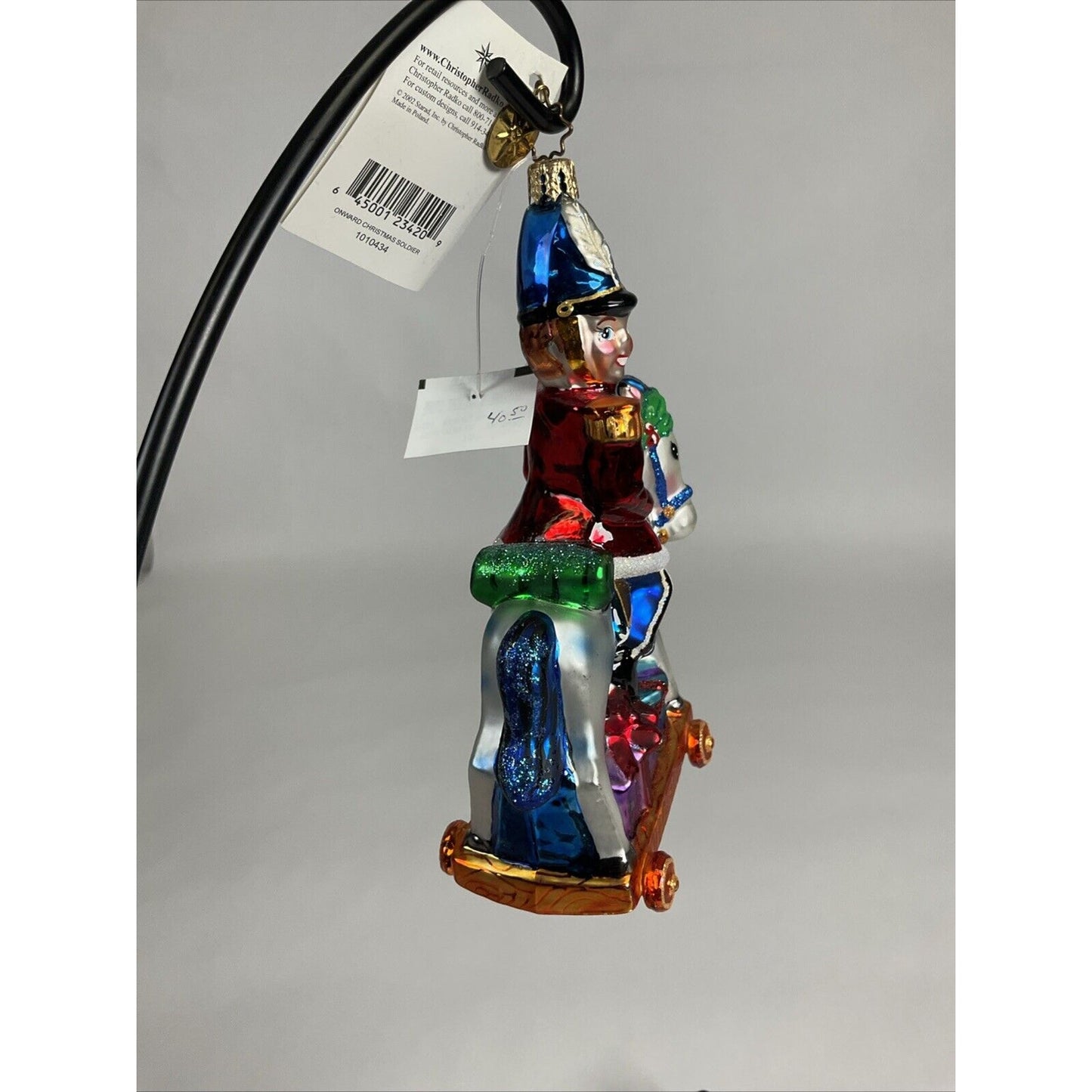 Christopher Radko Onward Christmas Soldier Christmas Ornament