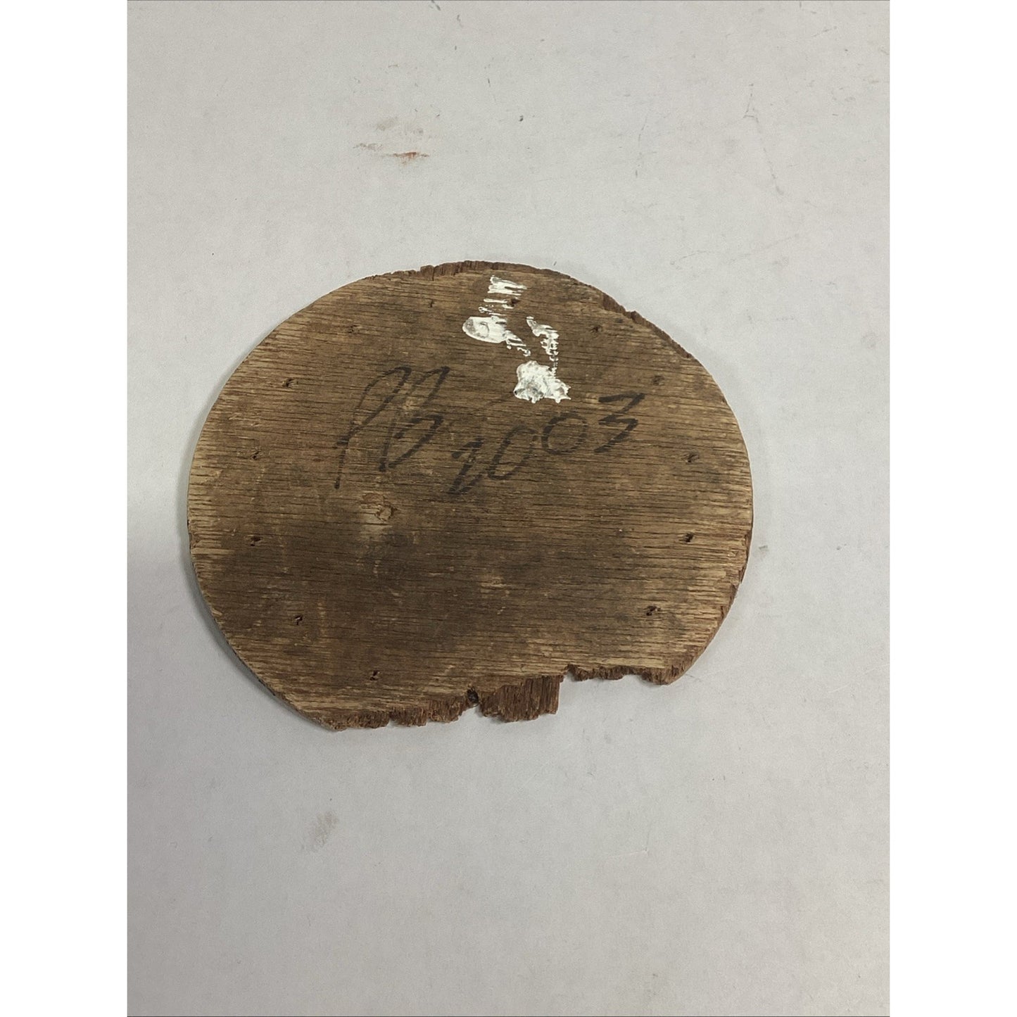 Handmade Folk Art Painting Of A Shotgun House On A Rustic Wooden Disc