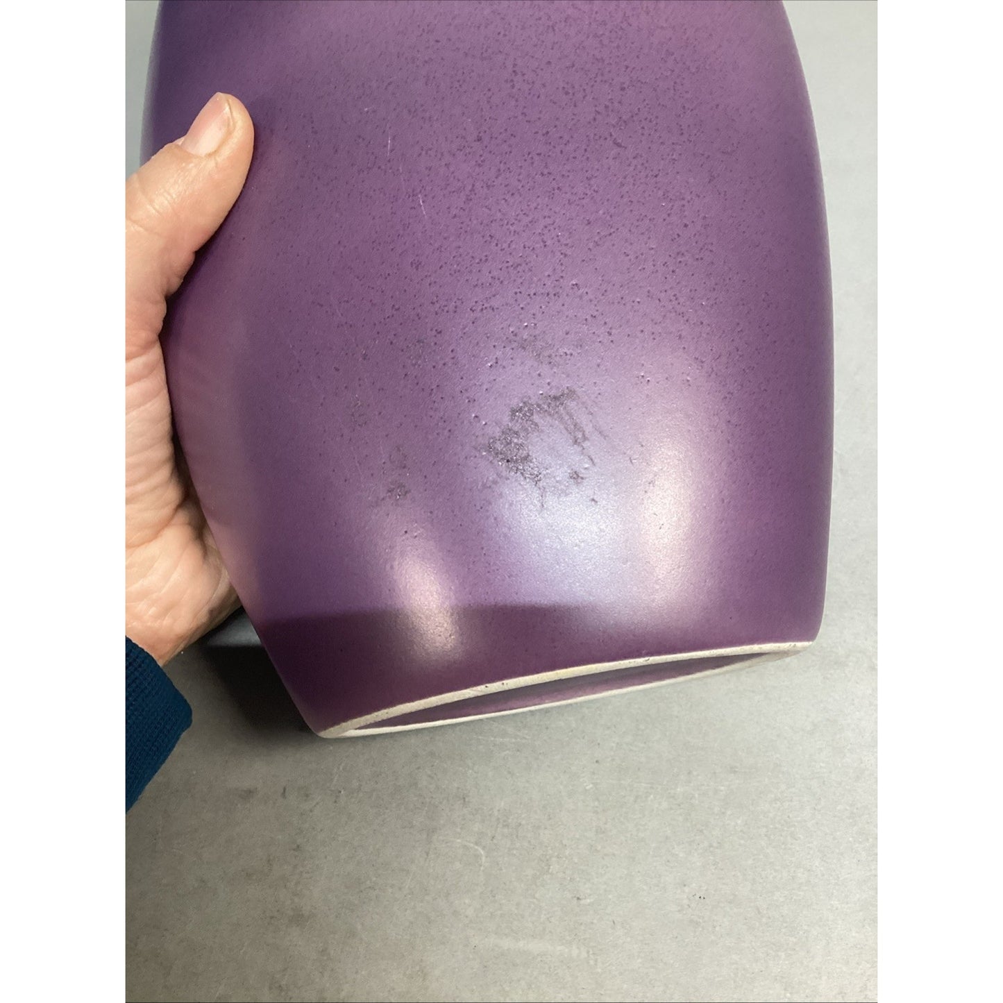 Vintage Amethyst Loop Vase - Made In Portugal - 12.5”H