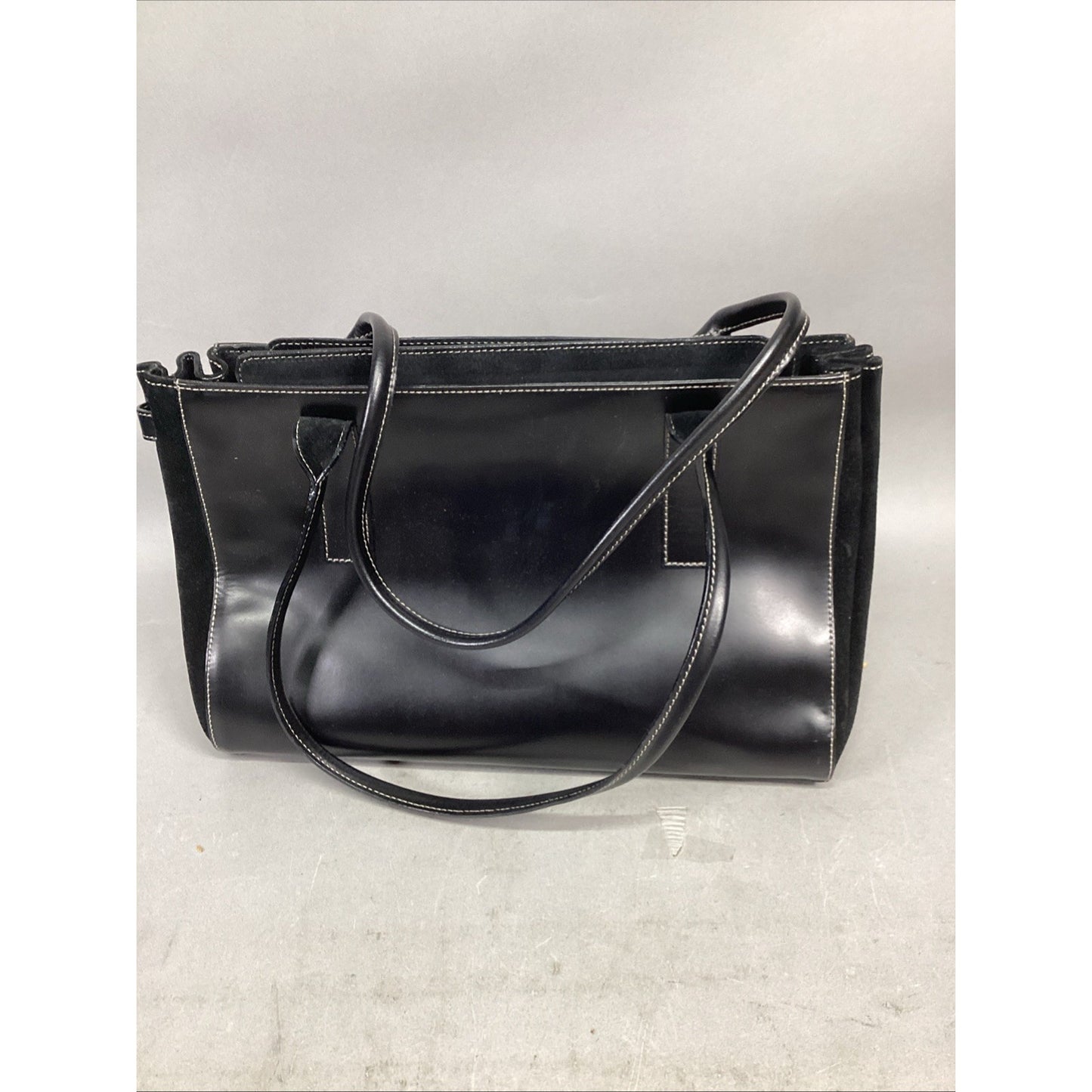 Vintage Mangiameli Black Leather Purse