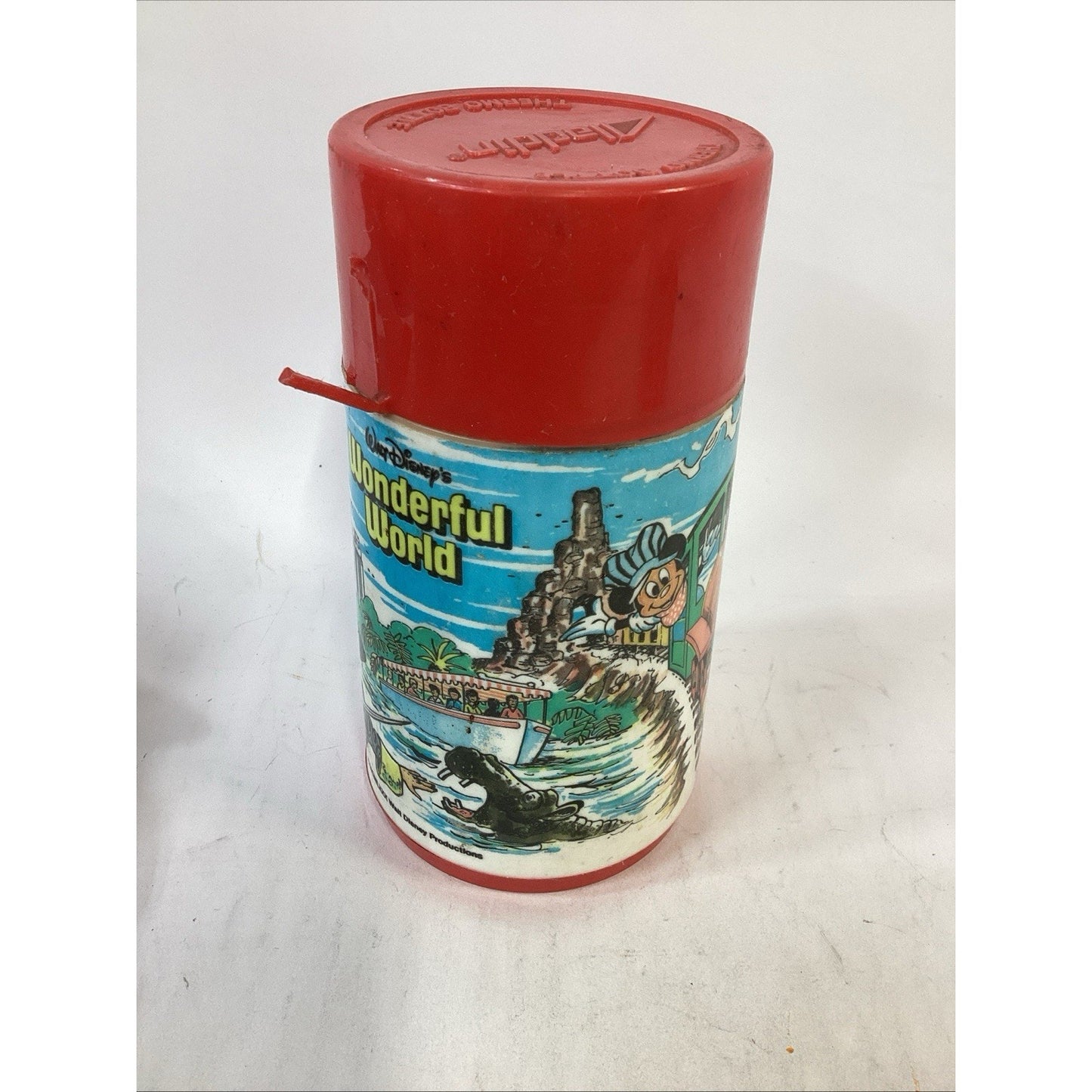 Walt Disney’s Wonderful World Vintage Plastic Thermos