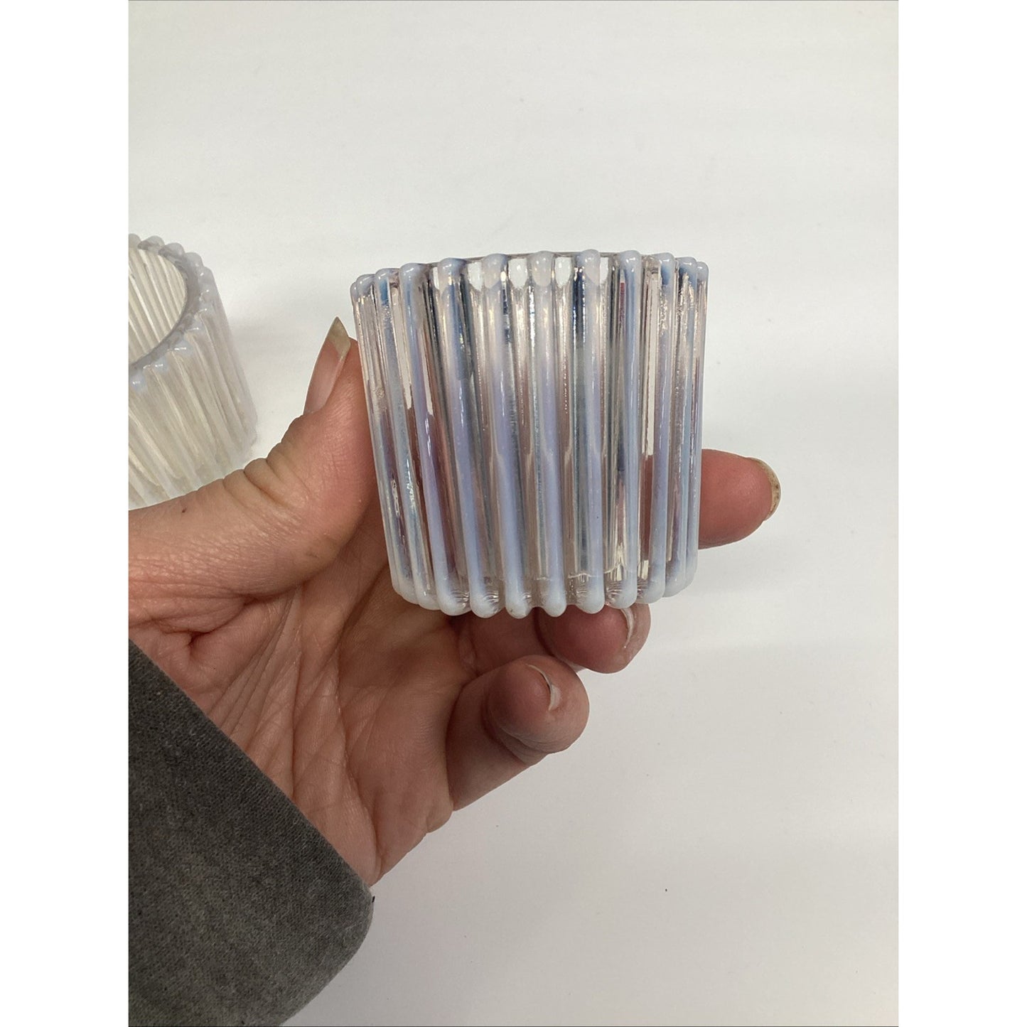 1889 EAPG Opalescent Toothpick Holders -BEATTY RIB Pattern by Beatty & Sons (4)