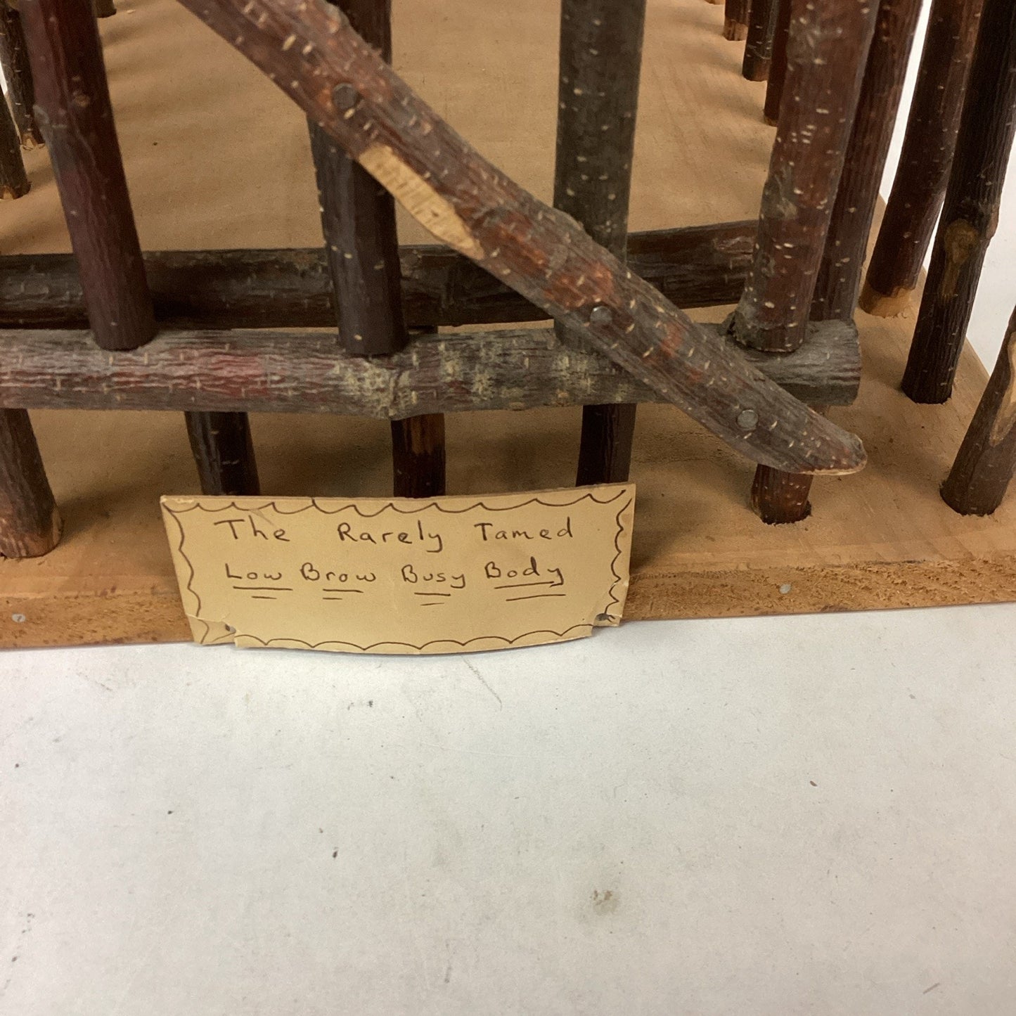 Handmade Wooden Cage With Carved Deer - Made By Wabi Wood Shop In Maine