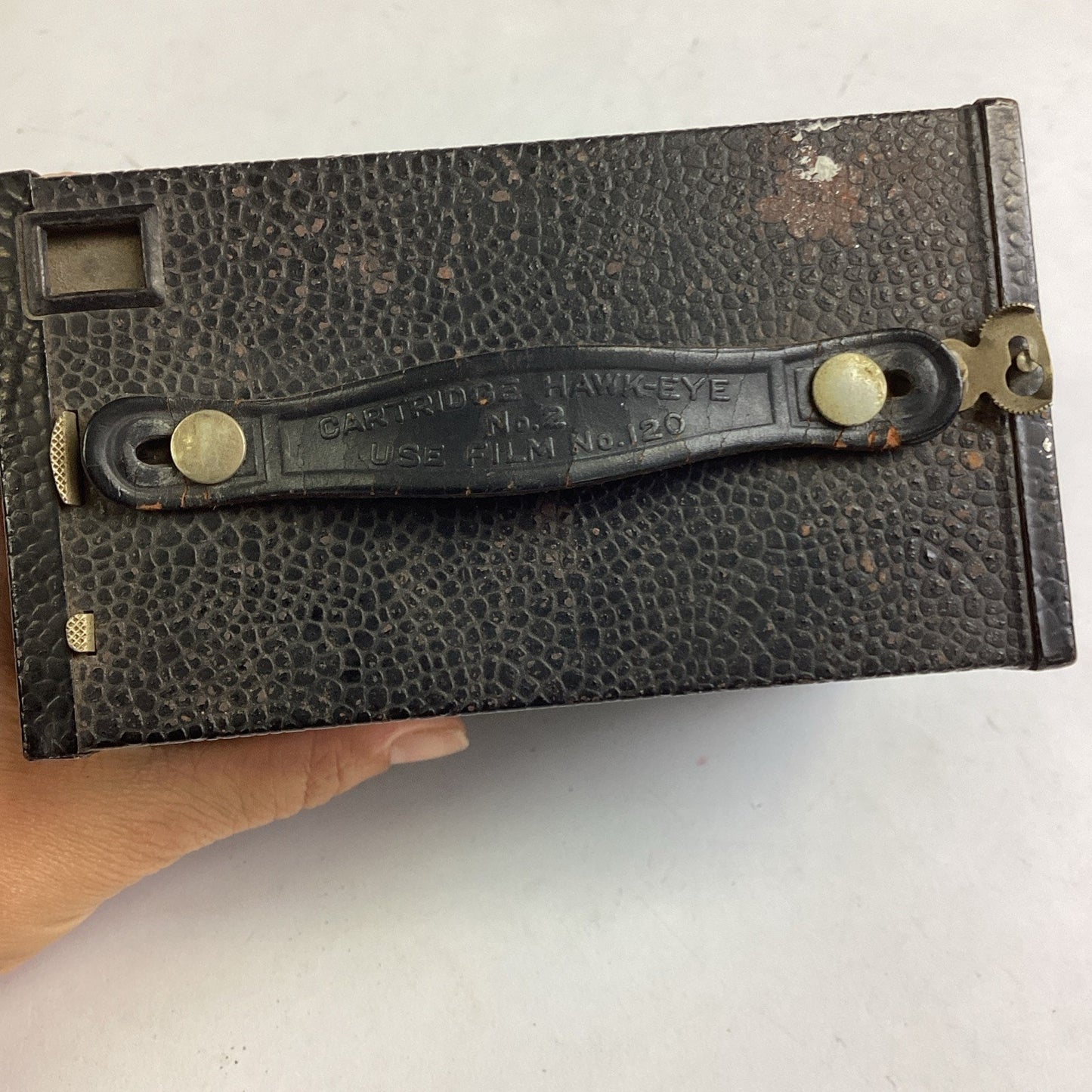Vintage 1916 Kodak Cartridge Hawk-Eye #2 Box Camera With Manual