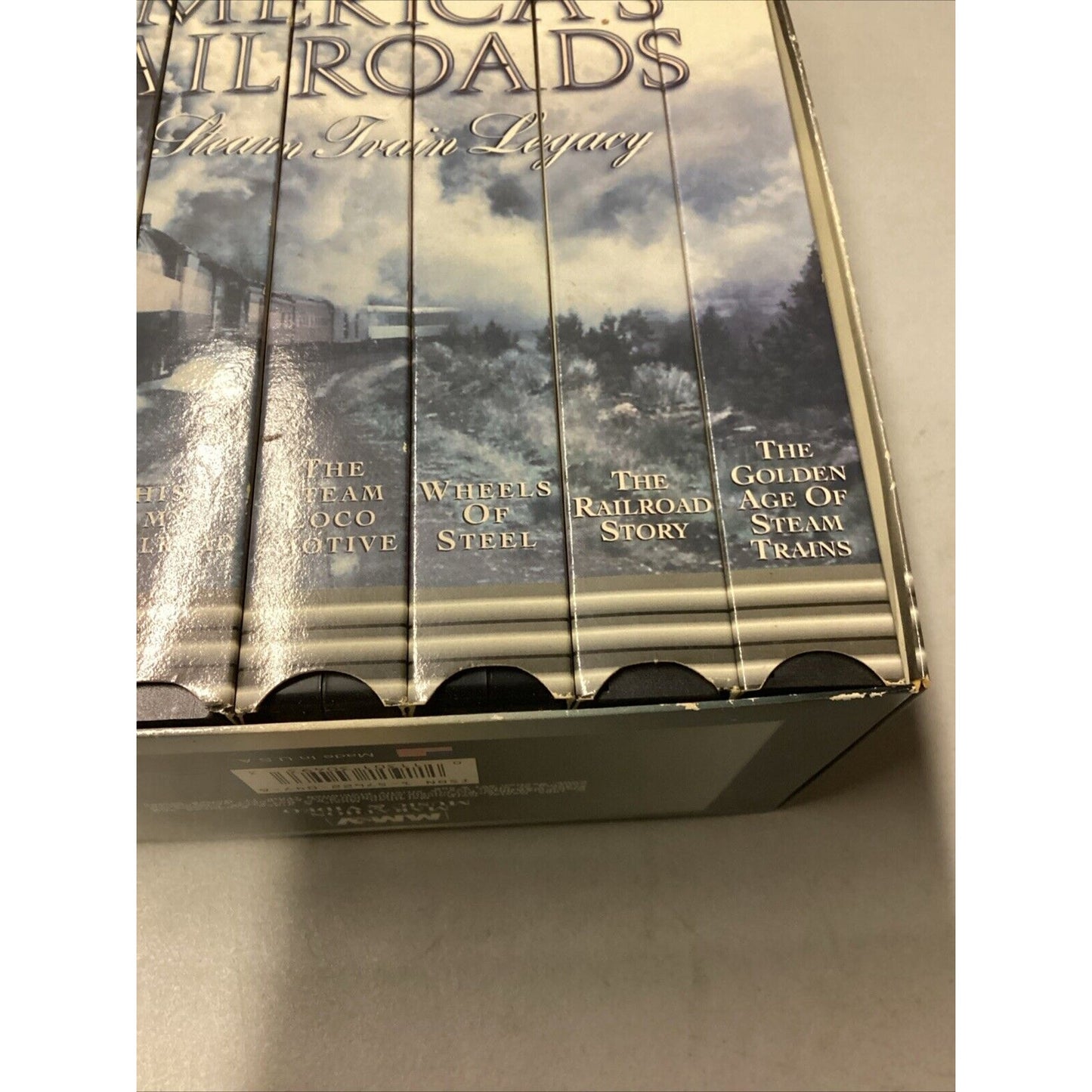 Americas Railroads The Steam Train Legacy Box Set - 7 VHS Tape Set