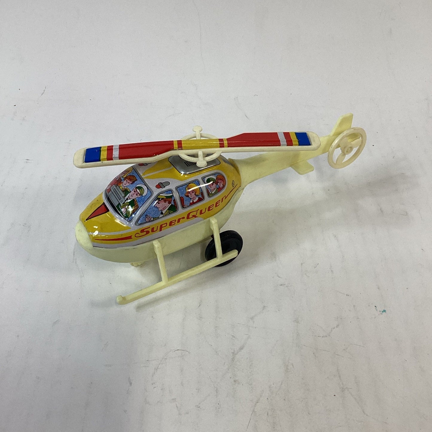Lot Of 4 Plastic Helicopters With Rotating Blades - Skyking, Flying Star, Super