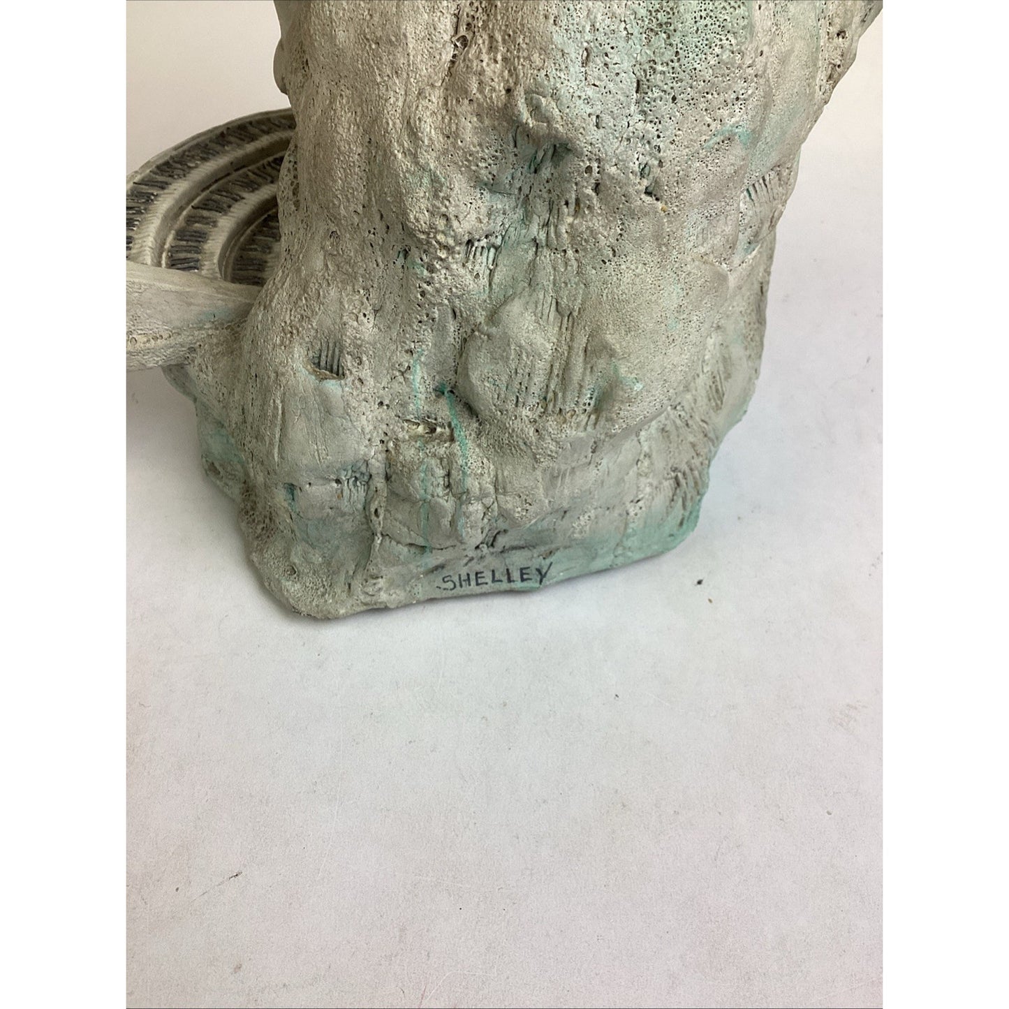 Whimsical Ceramic Sculpture- Surreal Face With Miniature Piano - 13.5”H