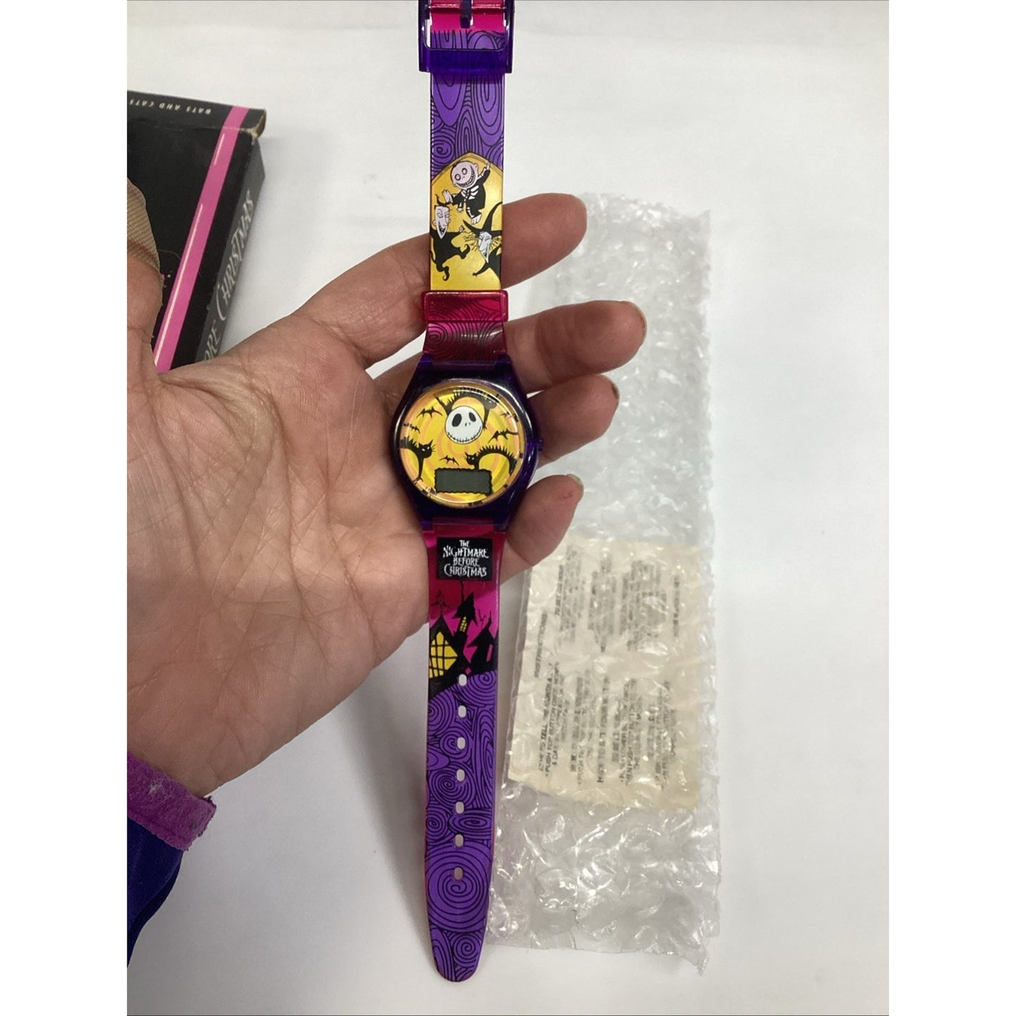 Vintage 1993 Nightmare Before Christmas Burger King Bats & Cats Promo Watch New