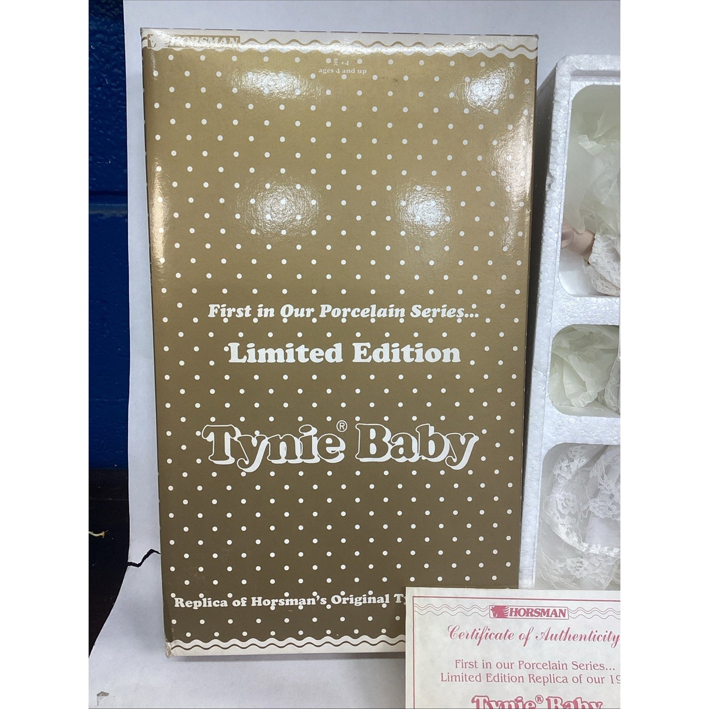 Tynie Baby Horsman Limited Edition in Original Box W/ COA - NOS