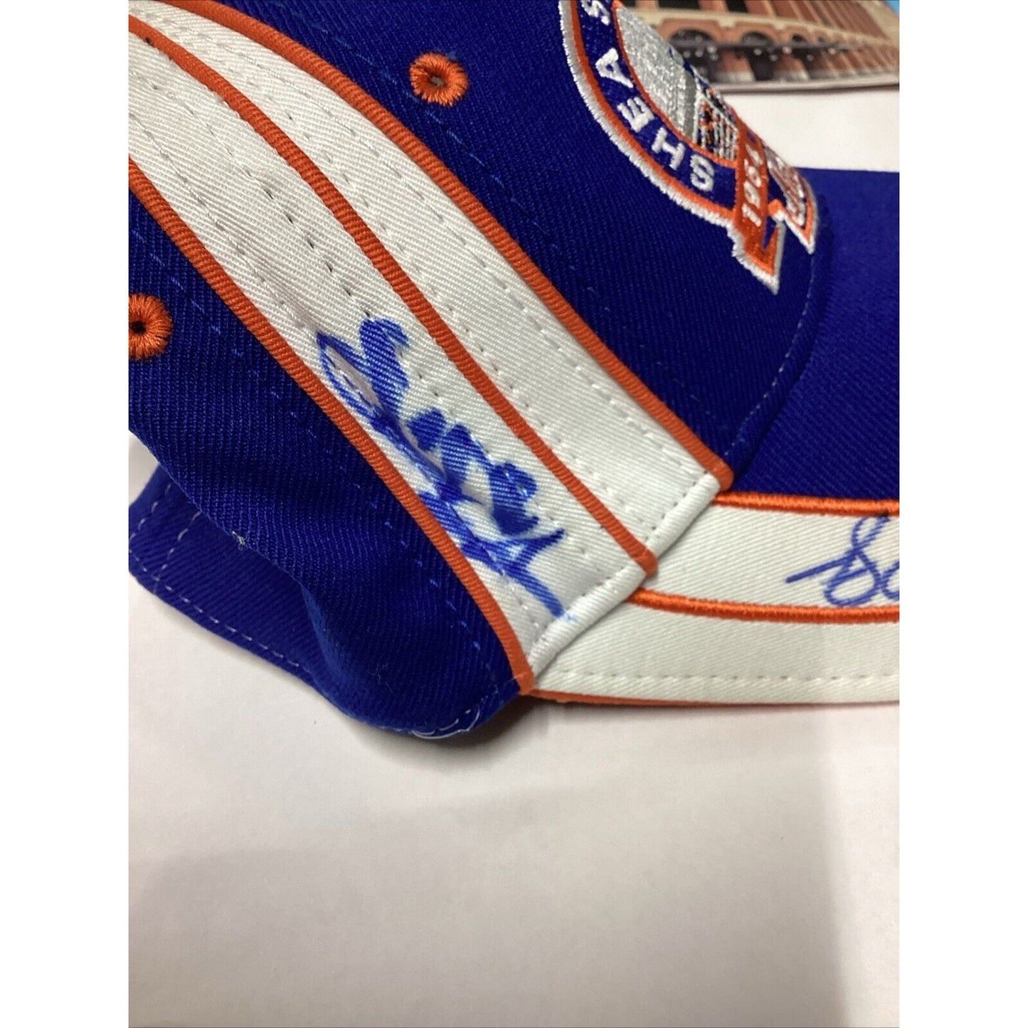 Mets Shea Stadium 1964-2008 Ball Cap W/ 3 Signatures - & 2 Catalogs