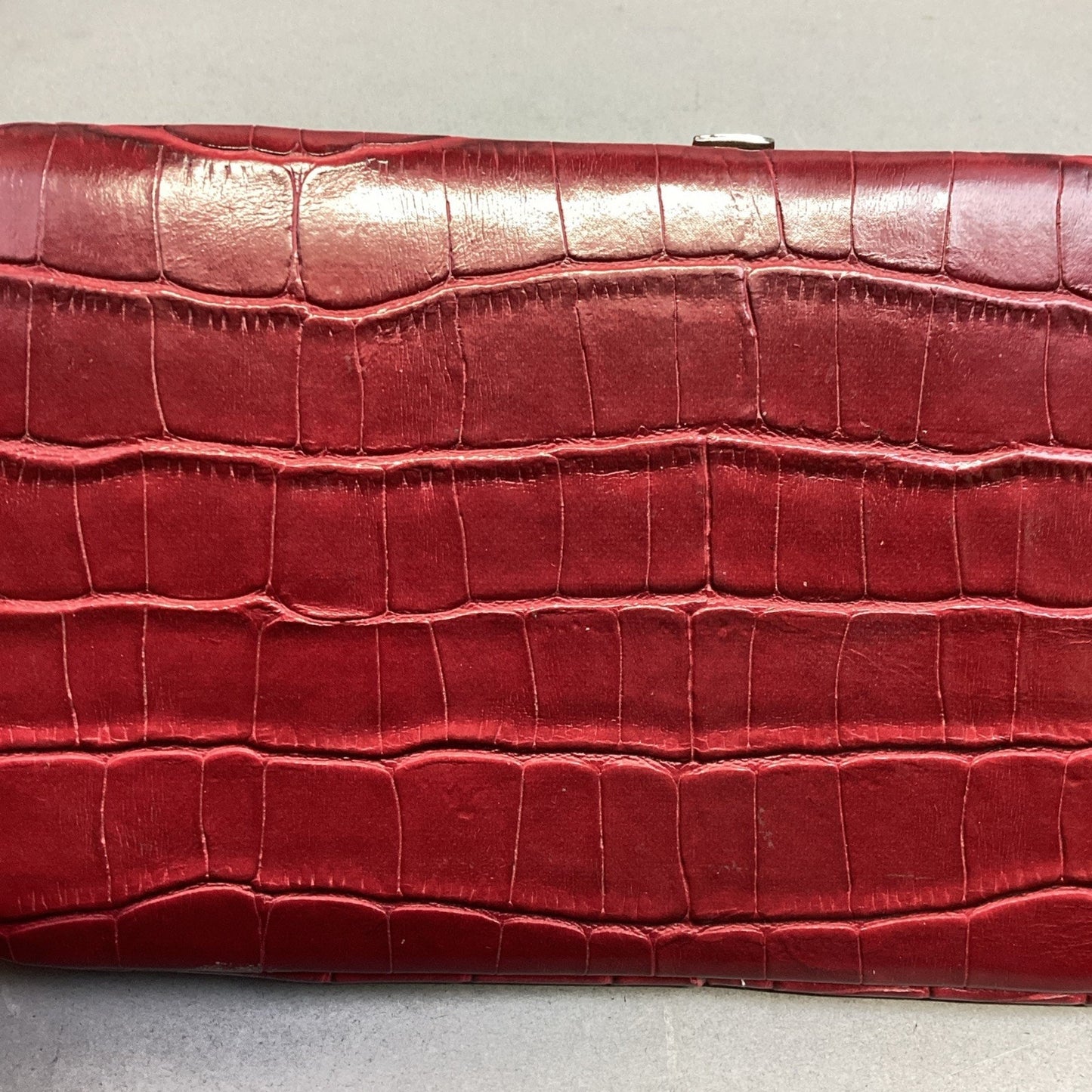 Vintage Women’s Red Alligator Skin Wallet (Cash/Coins/Cards)