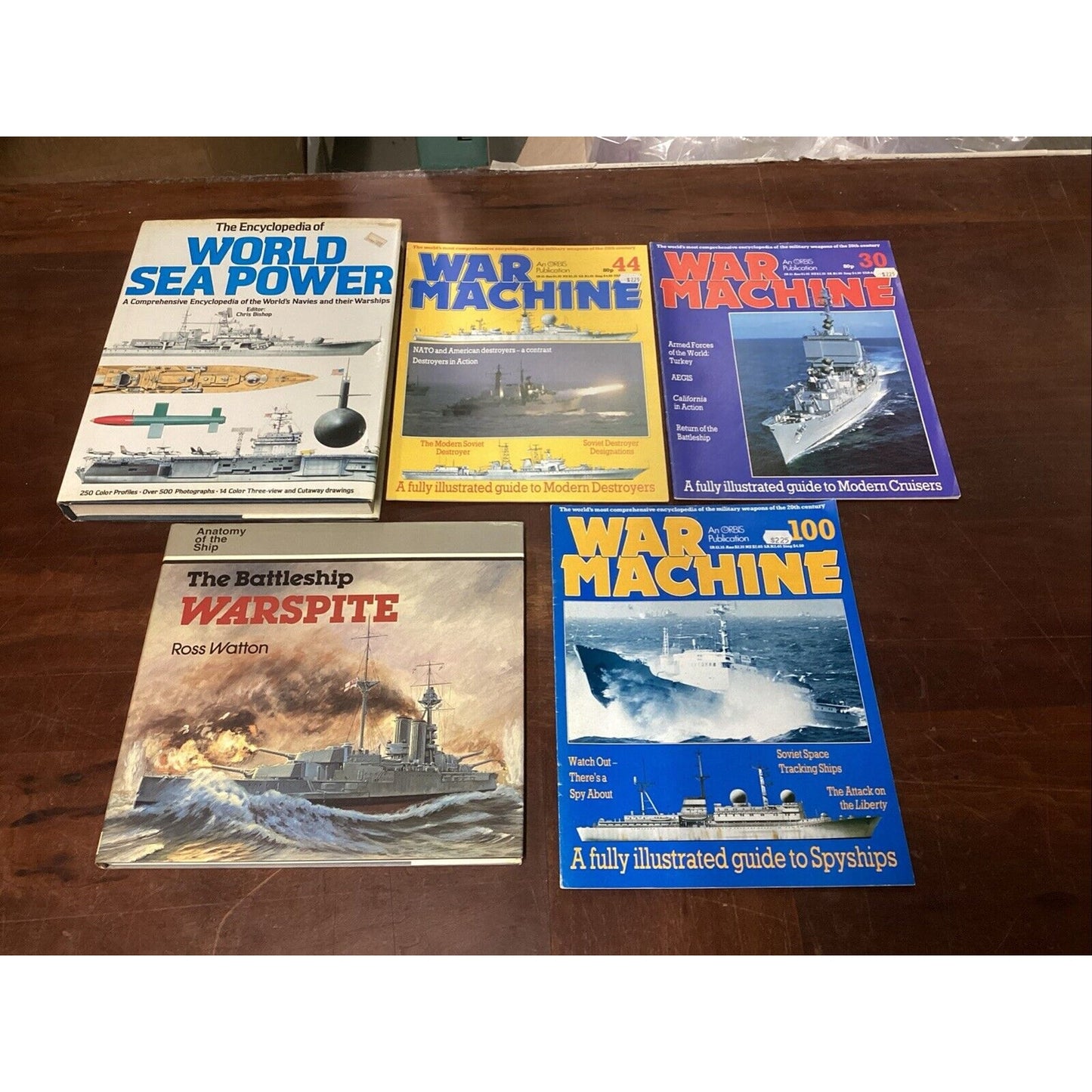 The Encyclopedia Of World Sea Power, The Battleship Warspite & 3 War Machine Pub