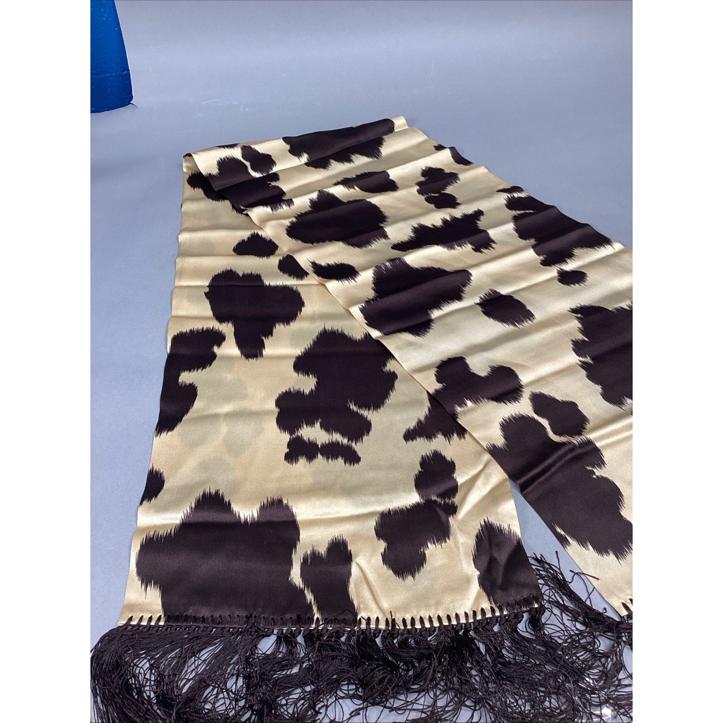 Silky Cow Print Women’s Scarf - 36x10”