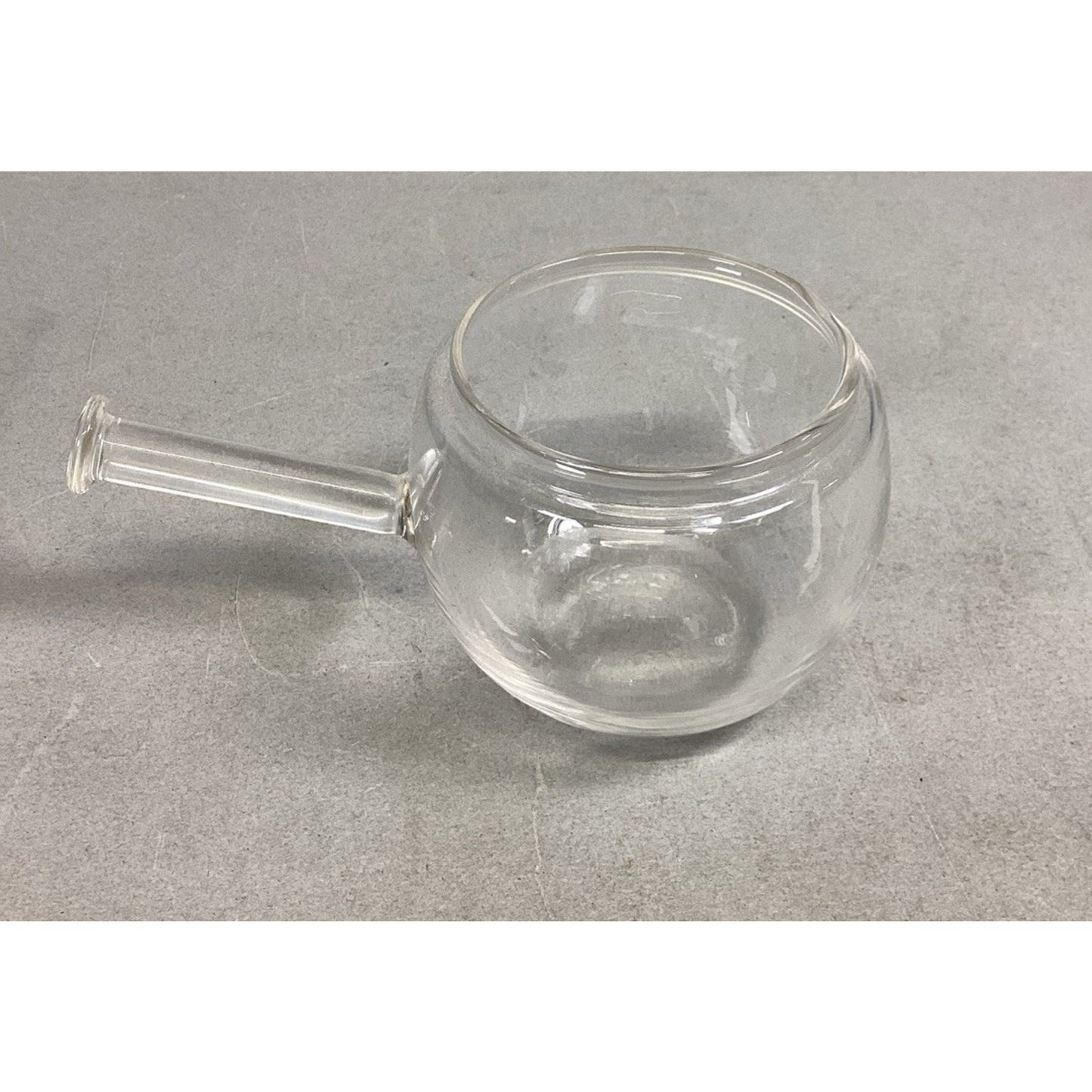 Vintage Glass Nitro Bowl With Handle - 5”L
