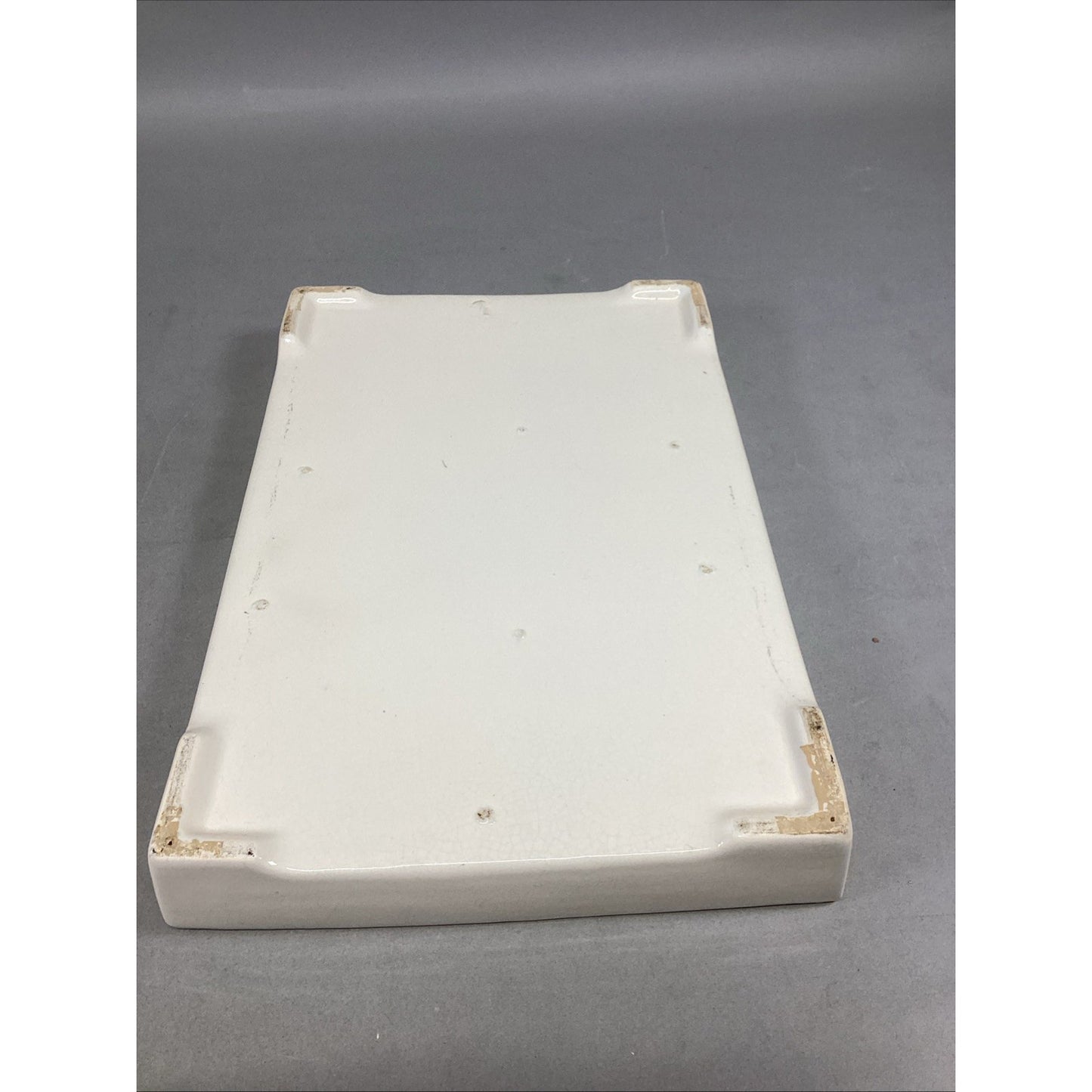Porcelain Heavy White Serving Tray - 15.75x10.75x2”