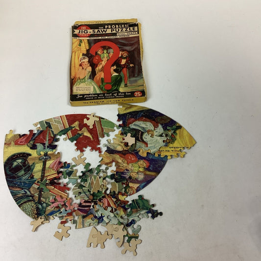 Vintage The Problem Jig Saw Puzzle - Princess And Peasant Problem #1