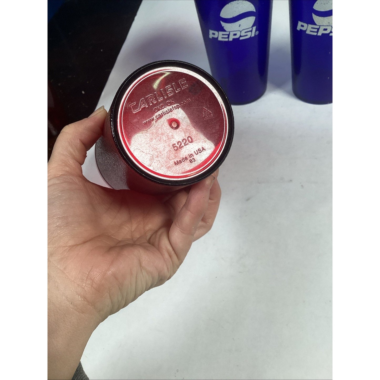 Lot Of 5 Vintage Coca Cola And Pepsi Plastic Tumblers