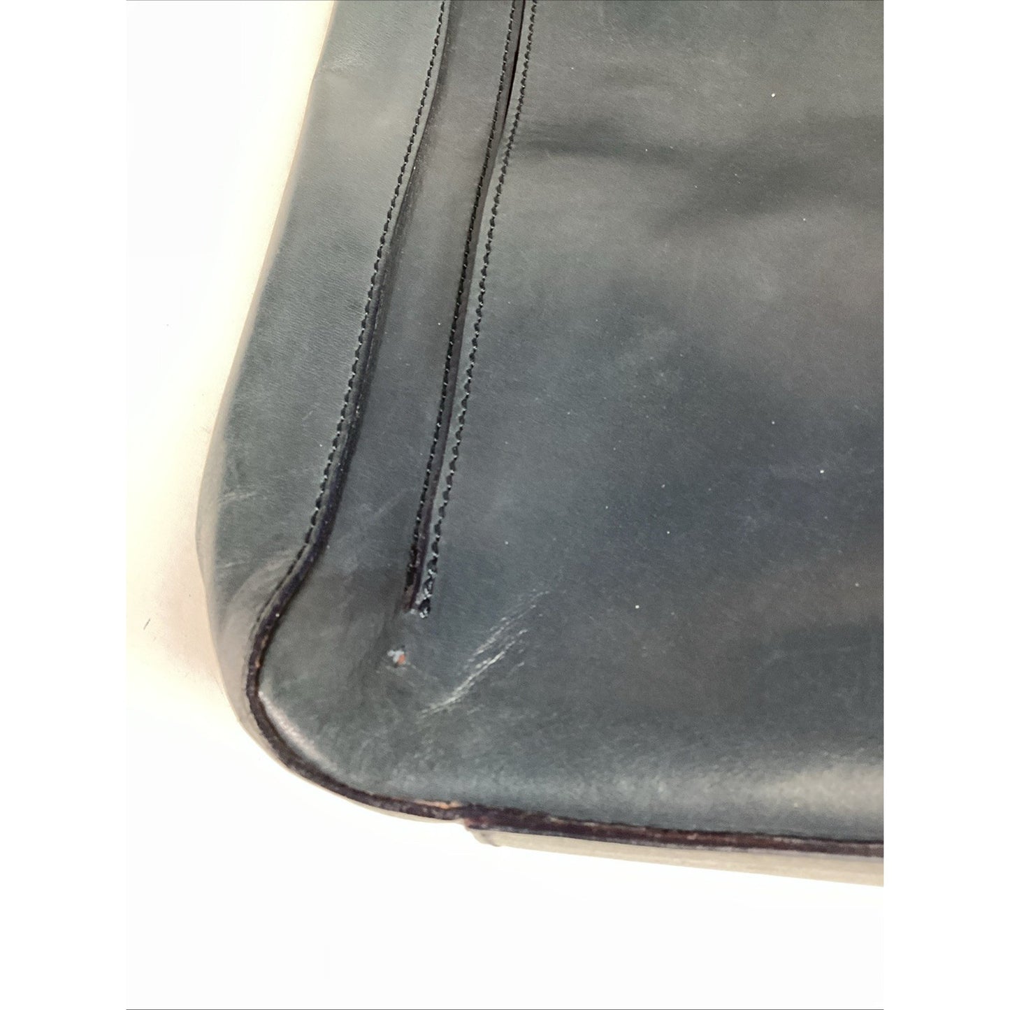 Marni Navy Blue Leather Tote Shoulder Messenger Bag W/ Shoulder Strap/2 Pockets