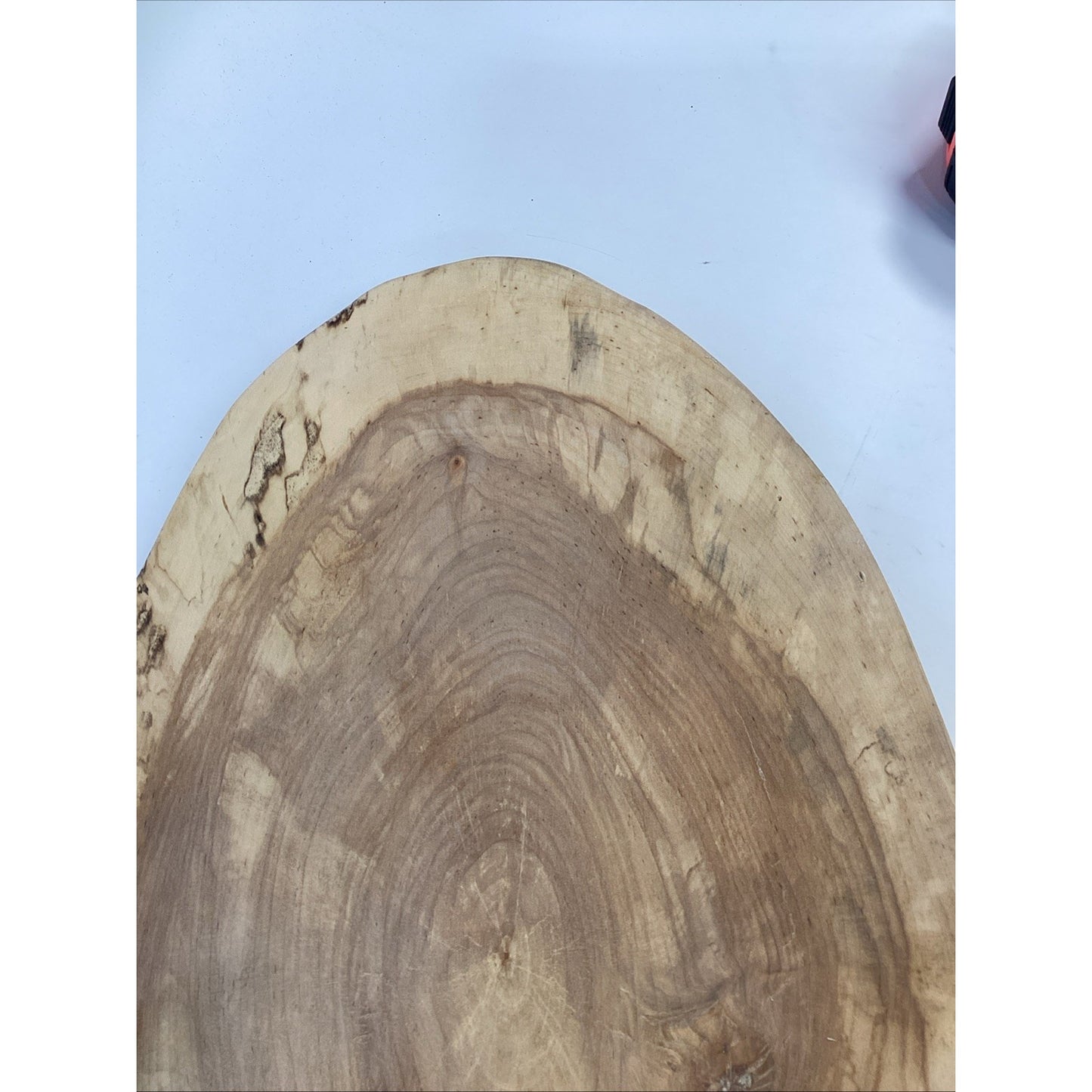Handcrafted Spalted Olive Ash Live Edge Serving Tray, Platter - 24.5”L