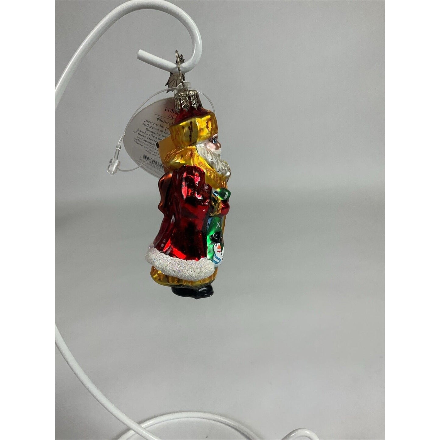 Christopher Radko Glass St Petersburg Santa Gem Christmas Ornament