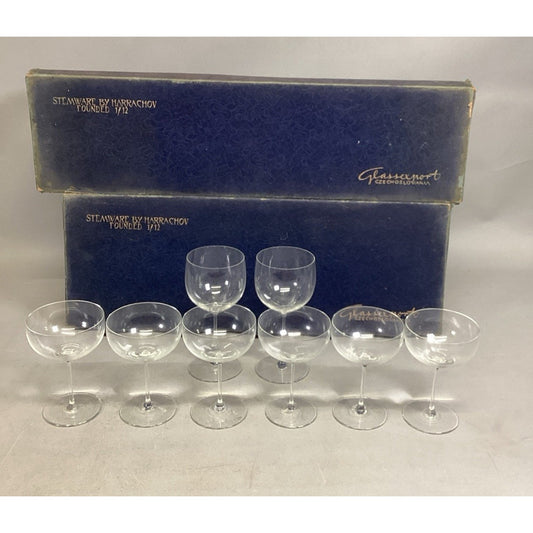 Stemware By Harrachov Champagne And Wine Glasses With Original Boxes