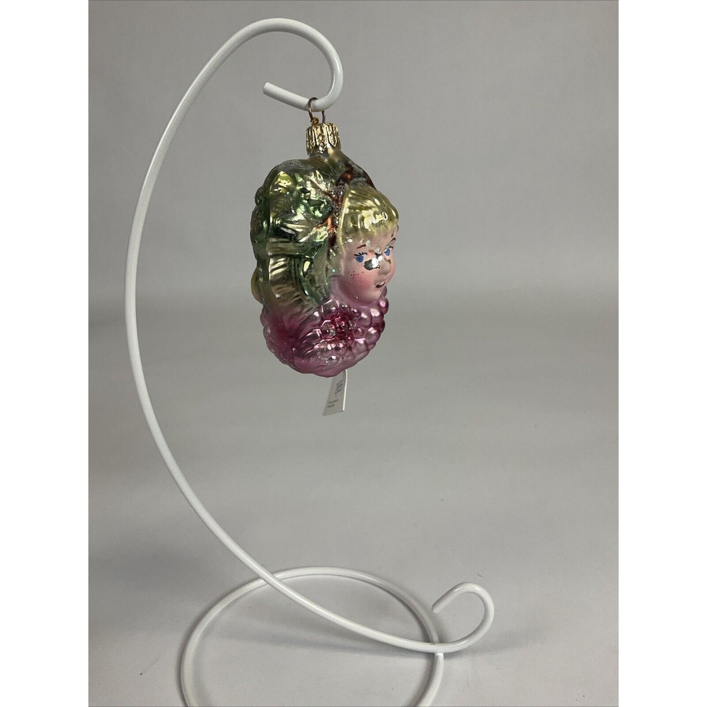 Christopher Radko Bordeaux Girl With Grapes Christmas Ornament