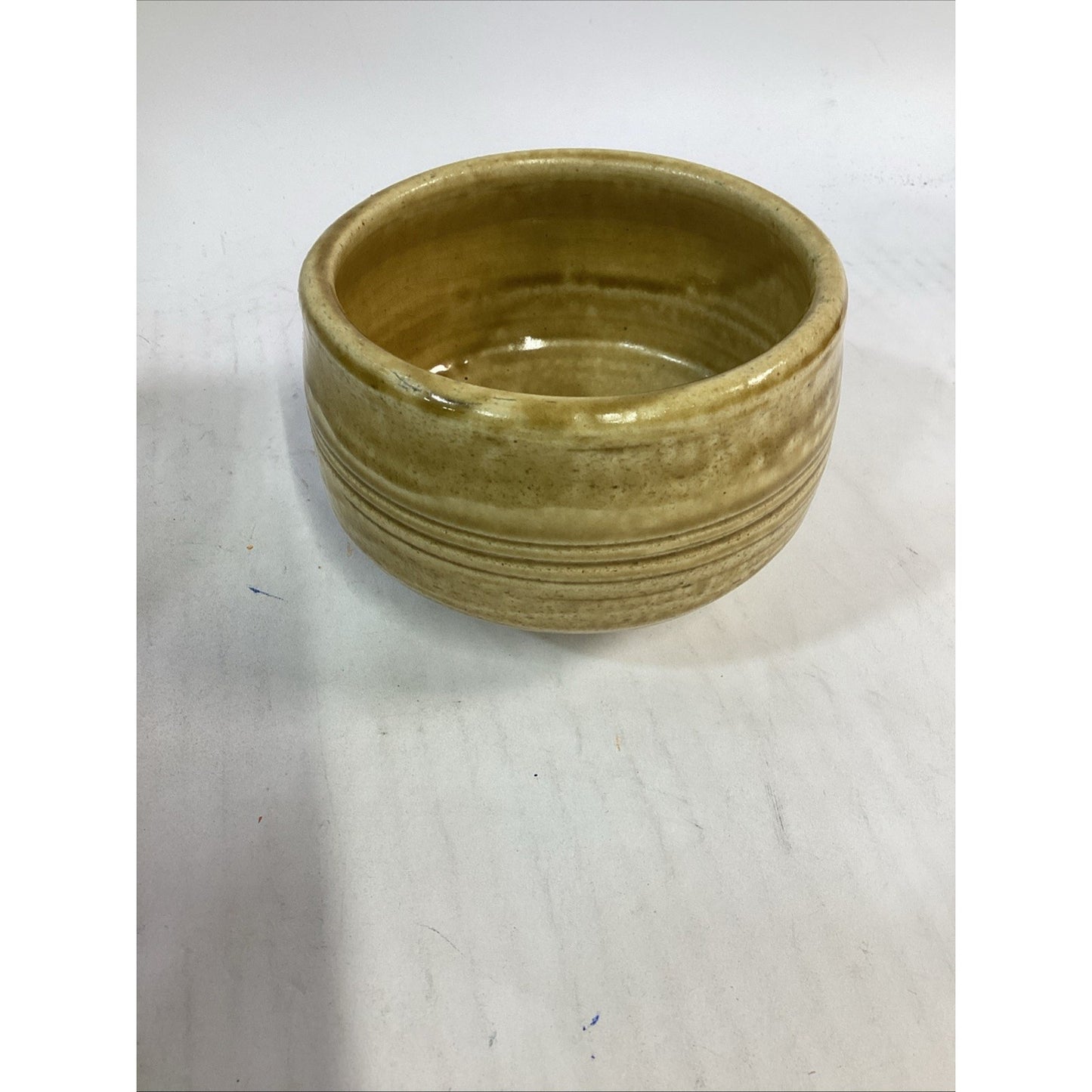 Lot Of 3 Hand Painted Decorative Pottery Soup Bowls - 3 3/8”Hx4.5”D