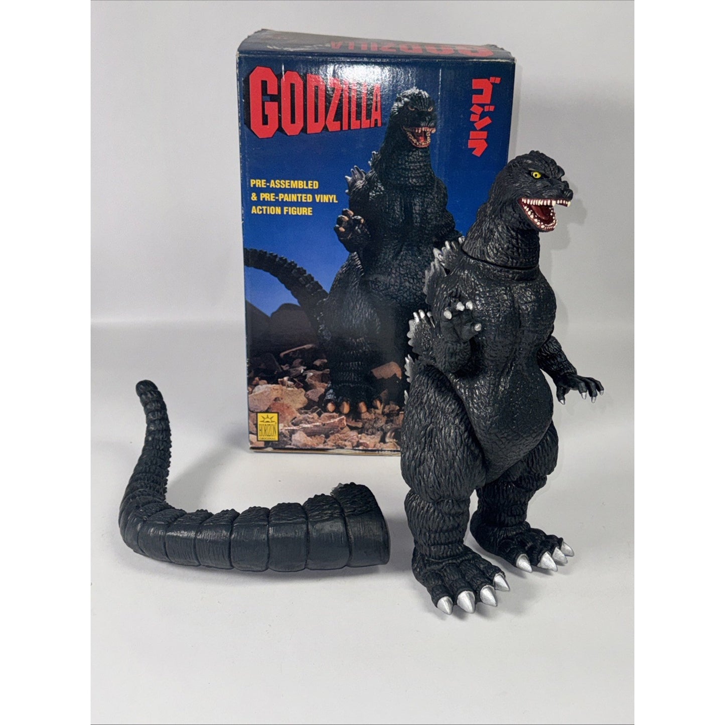 Vintage Horizon Godzilla Vinyl Action Figure w/box 1993