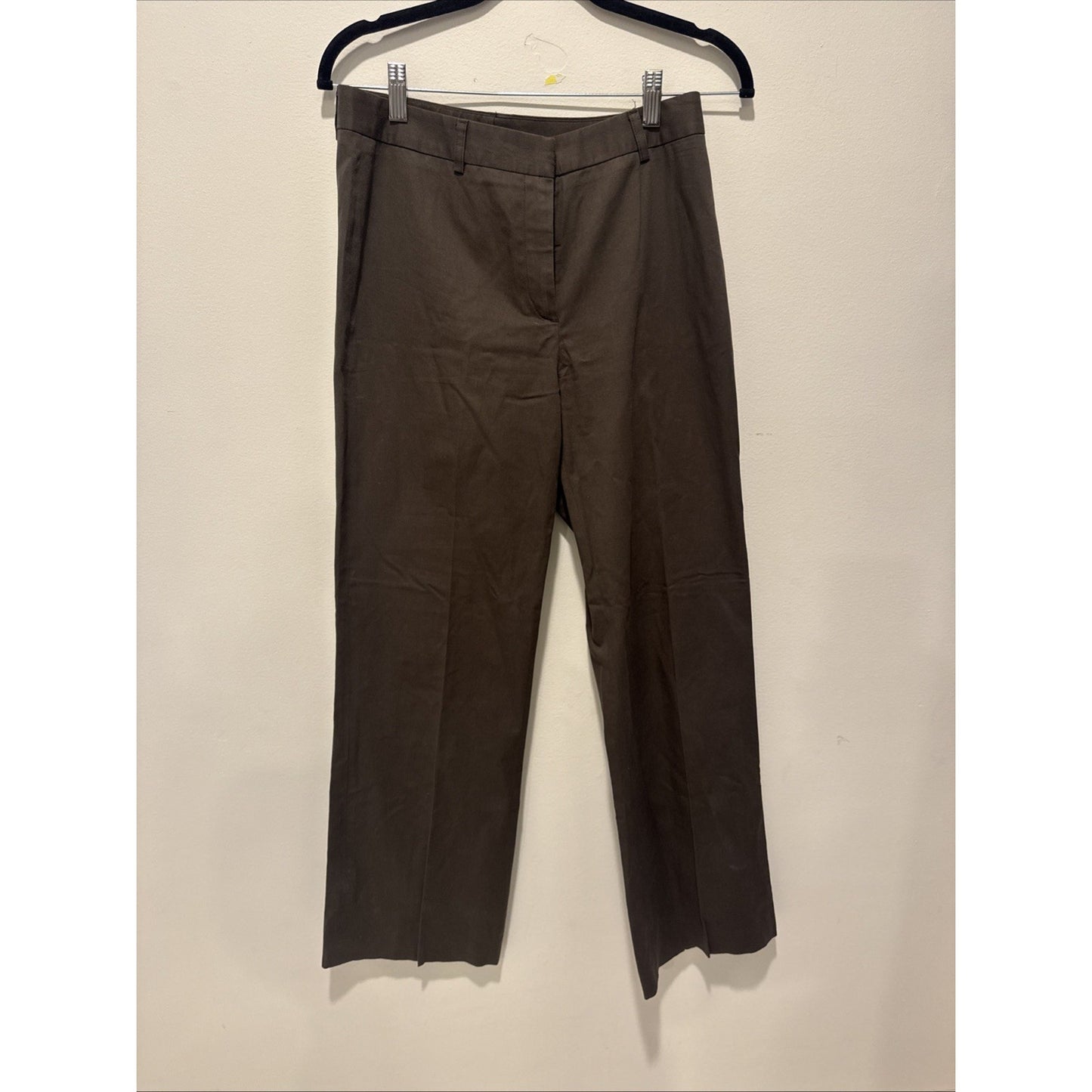 Theory Women Brown Dress Pants Zip 25in Inseam Size 8