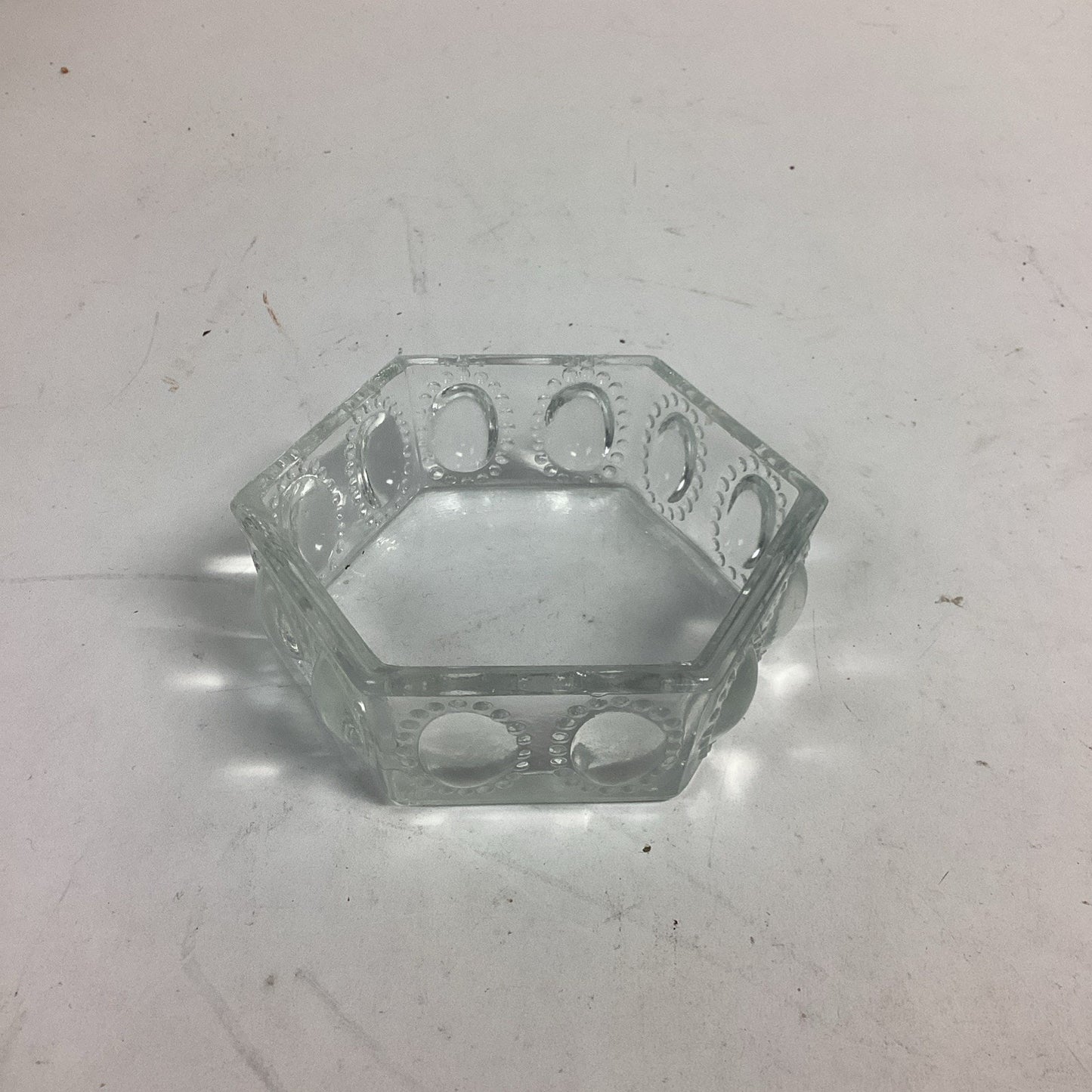 Vintage Glass Ashtray - 4.25x3.75”