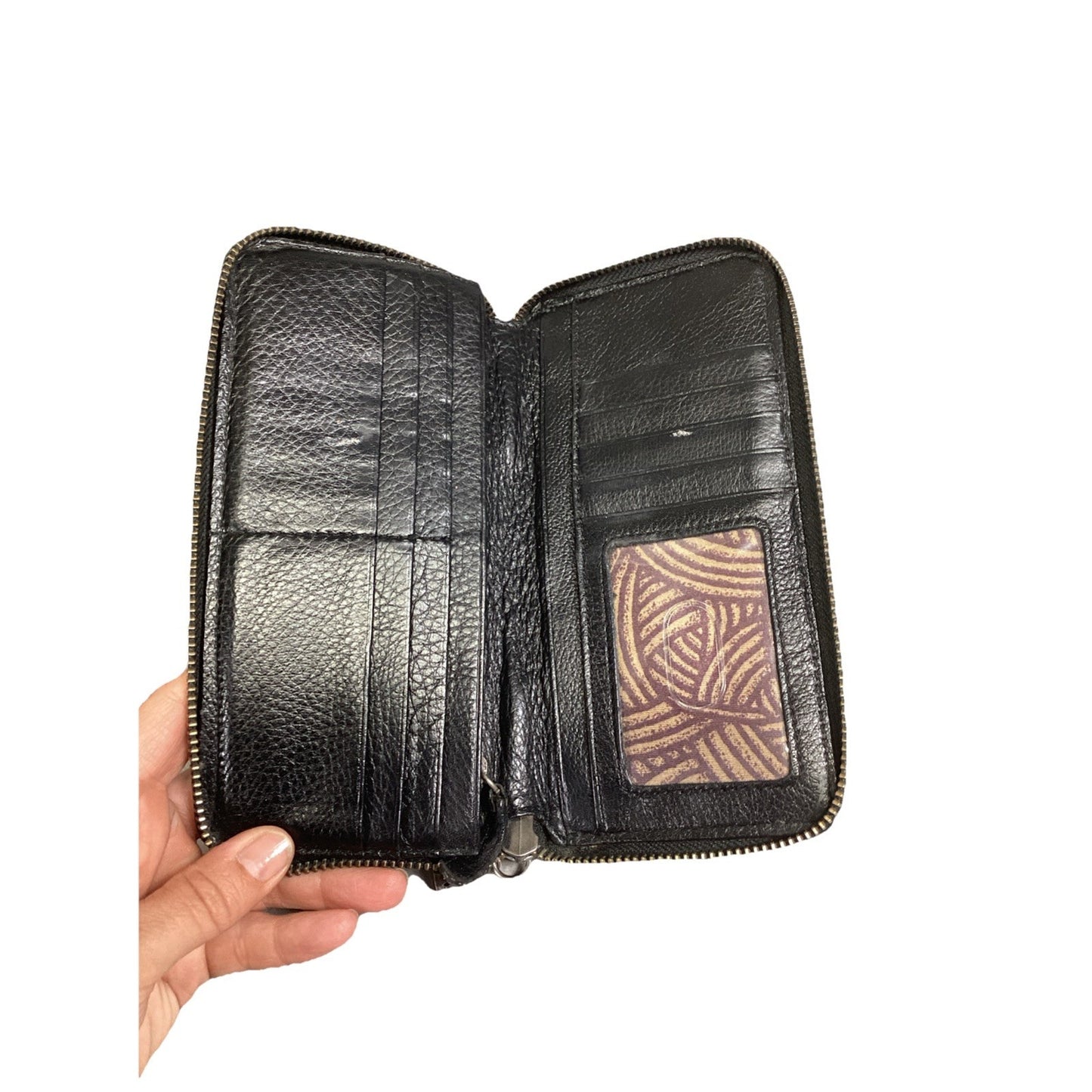 The Sak Vintage Women’s Black Leather Wallet - 8x4”