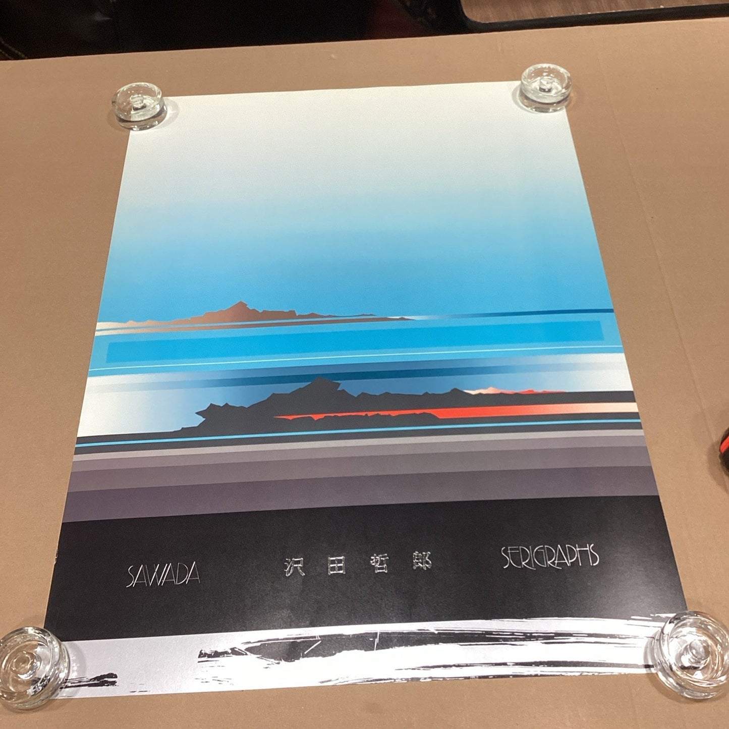 Sawada Blue Pacific Images Serigraphs Poster - 32.75x24”