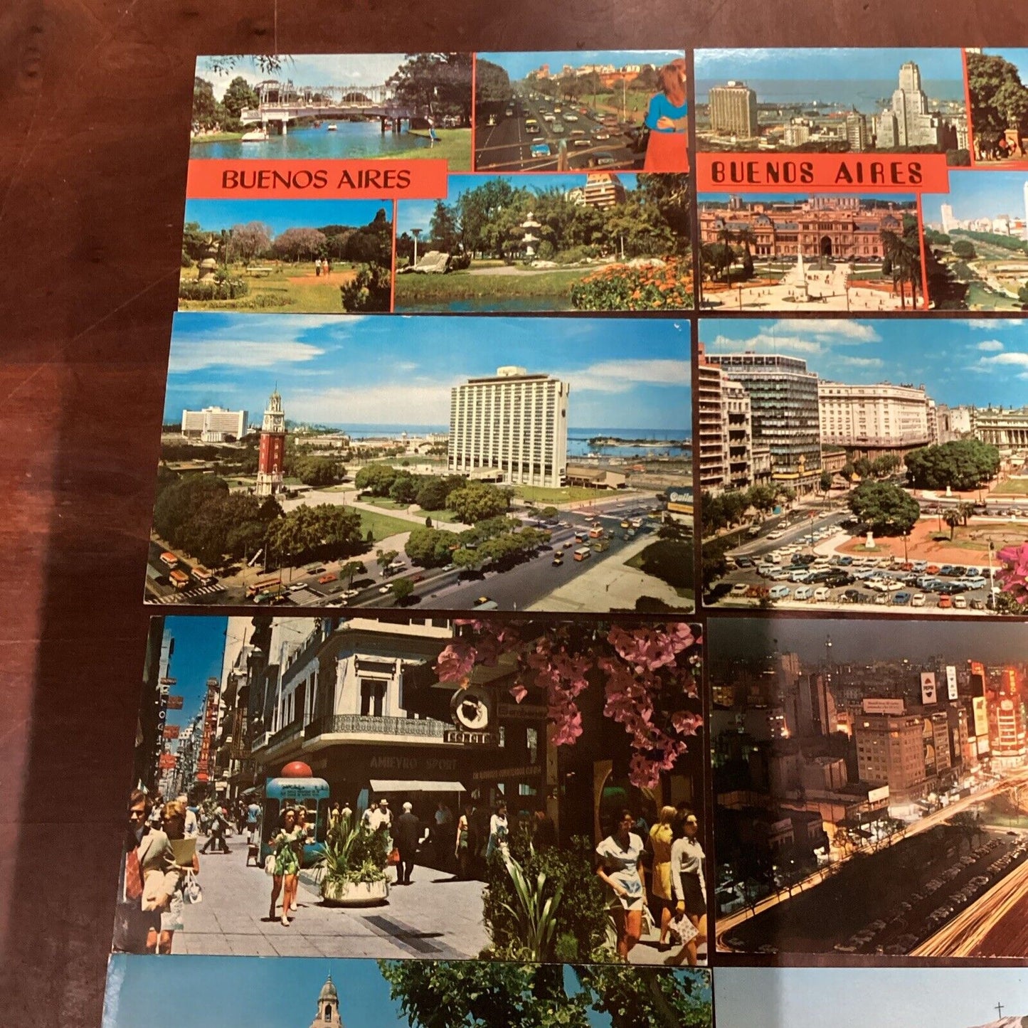 Vintage Lot Of 14 Buenos Aires Argentina Post Cards