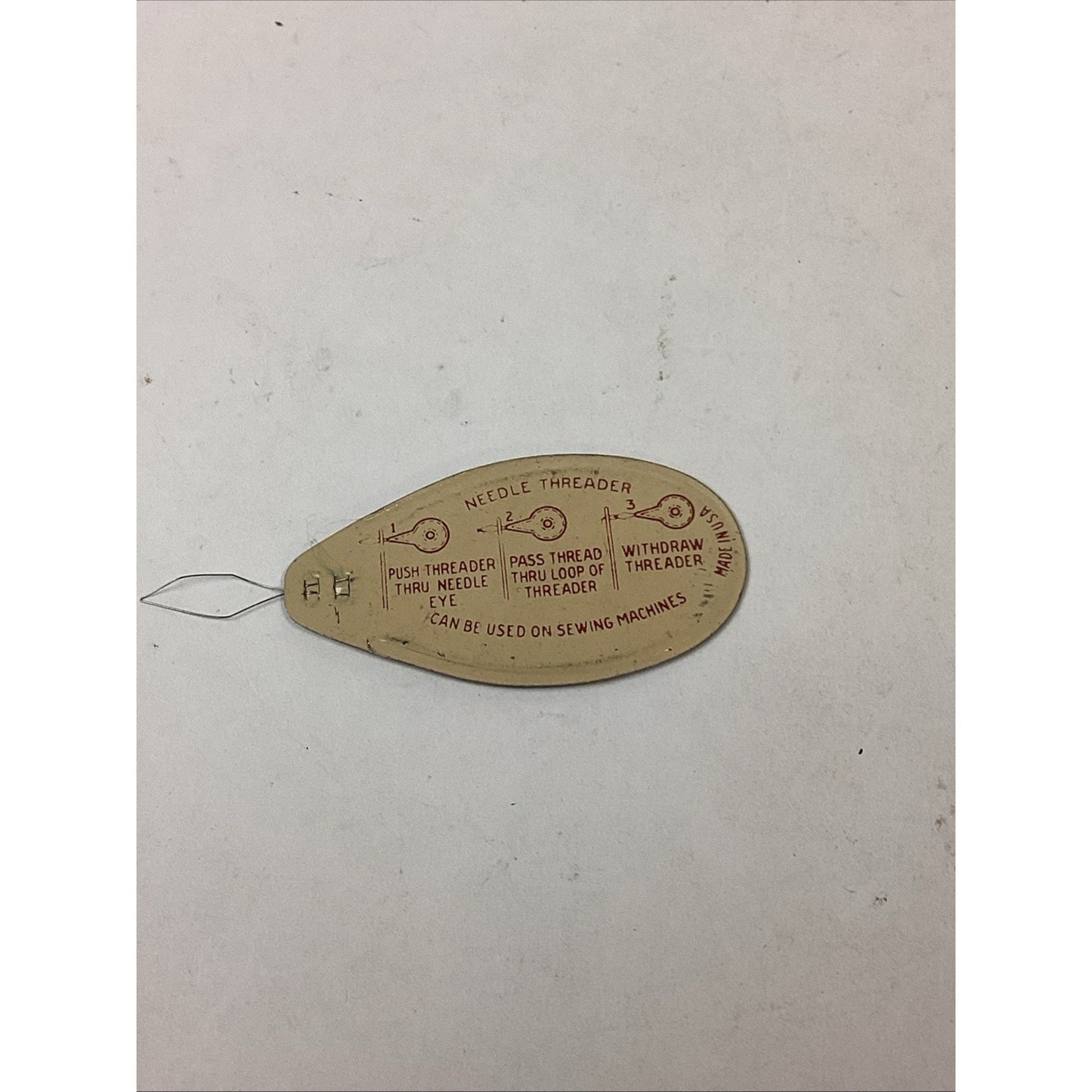 Vintage Needle Threader - Prudential Has The Strength Of Gibraltar