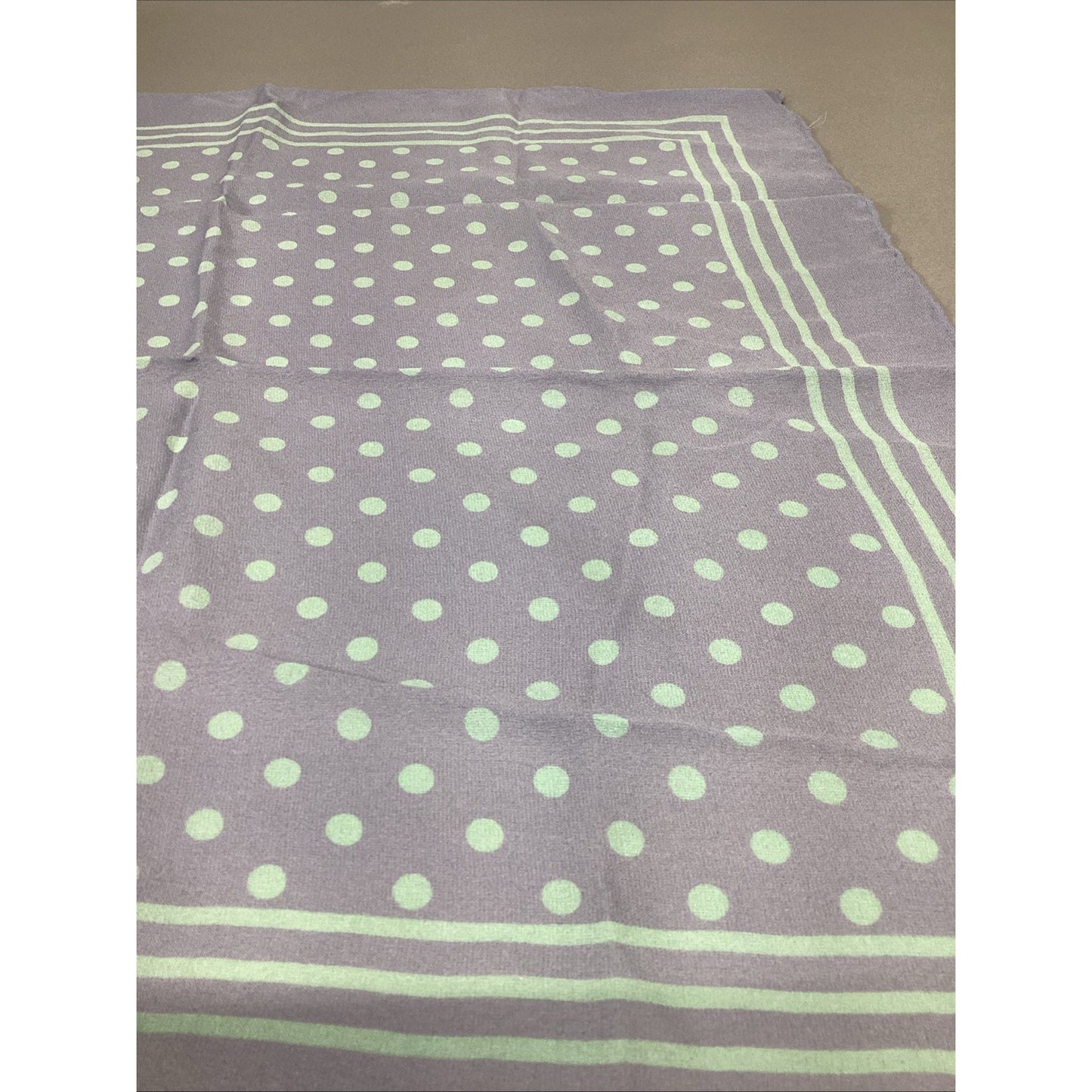Set Of 2 - Blue Striped And Blue Polka Dot Scarves